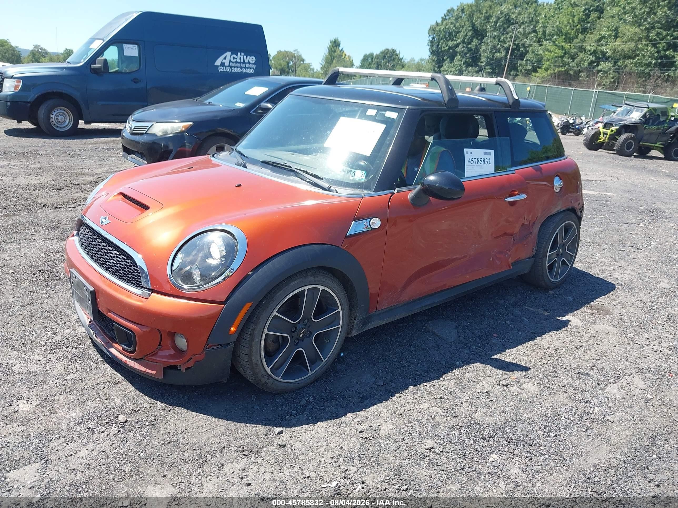 2012 Mini Cooper S   Orange vin: WMWSV3C51CTY26844