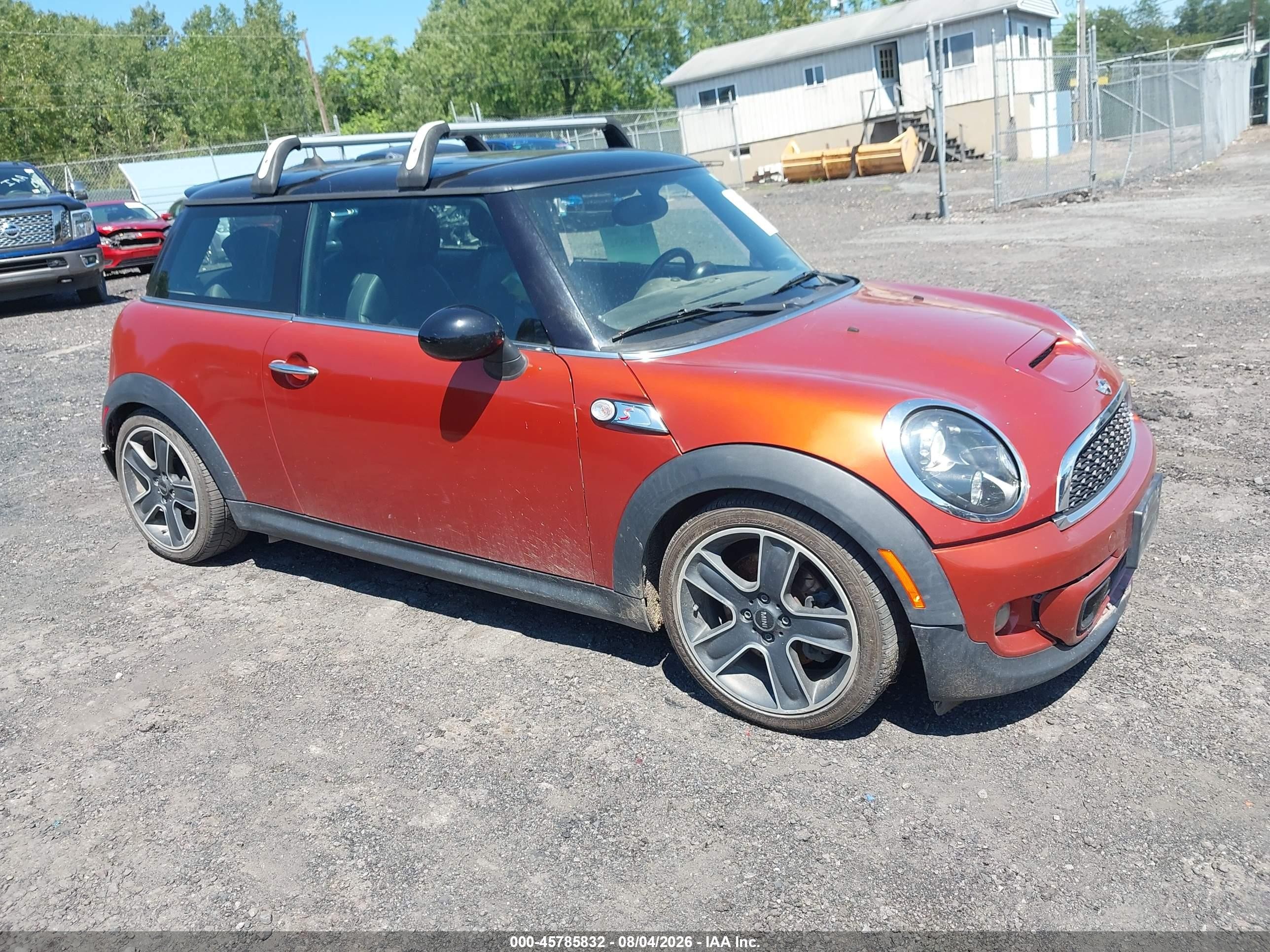 2012 Mini Cooper S   Orange vin: WMWSV3C51CTY26844