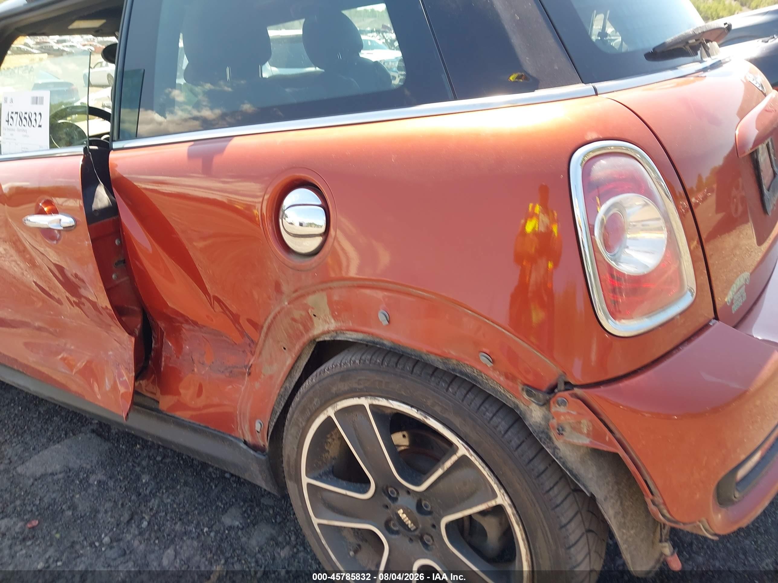 2012 Mini Cooper S   Orange vin: WMWSV3C51CTY26844