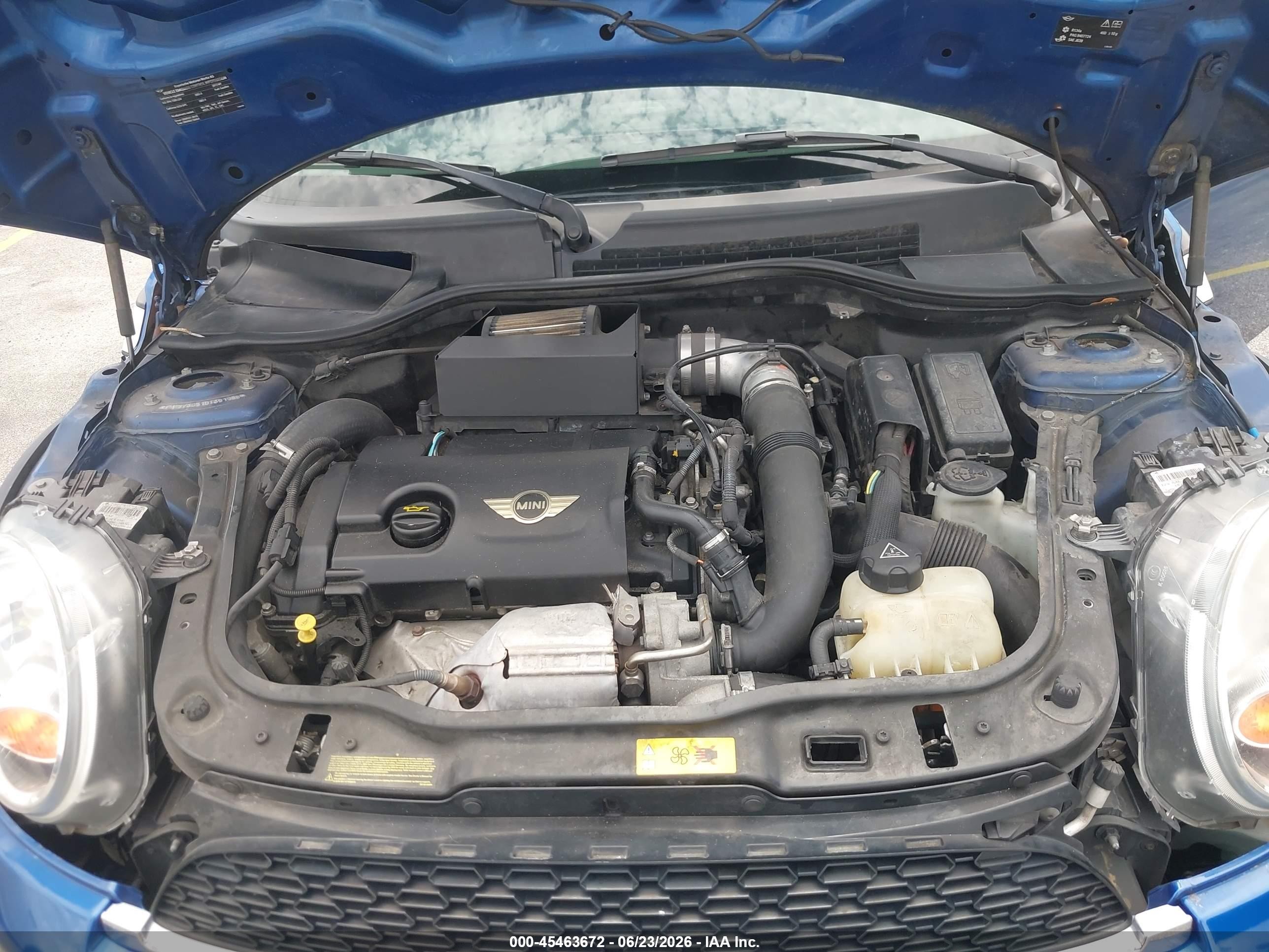 2013 Mini Hardtop Cooper S Blue vin: WMWSV3C51DT391938