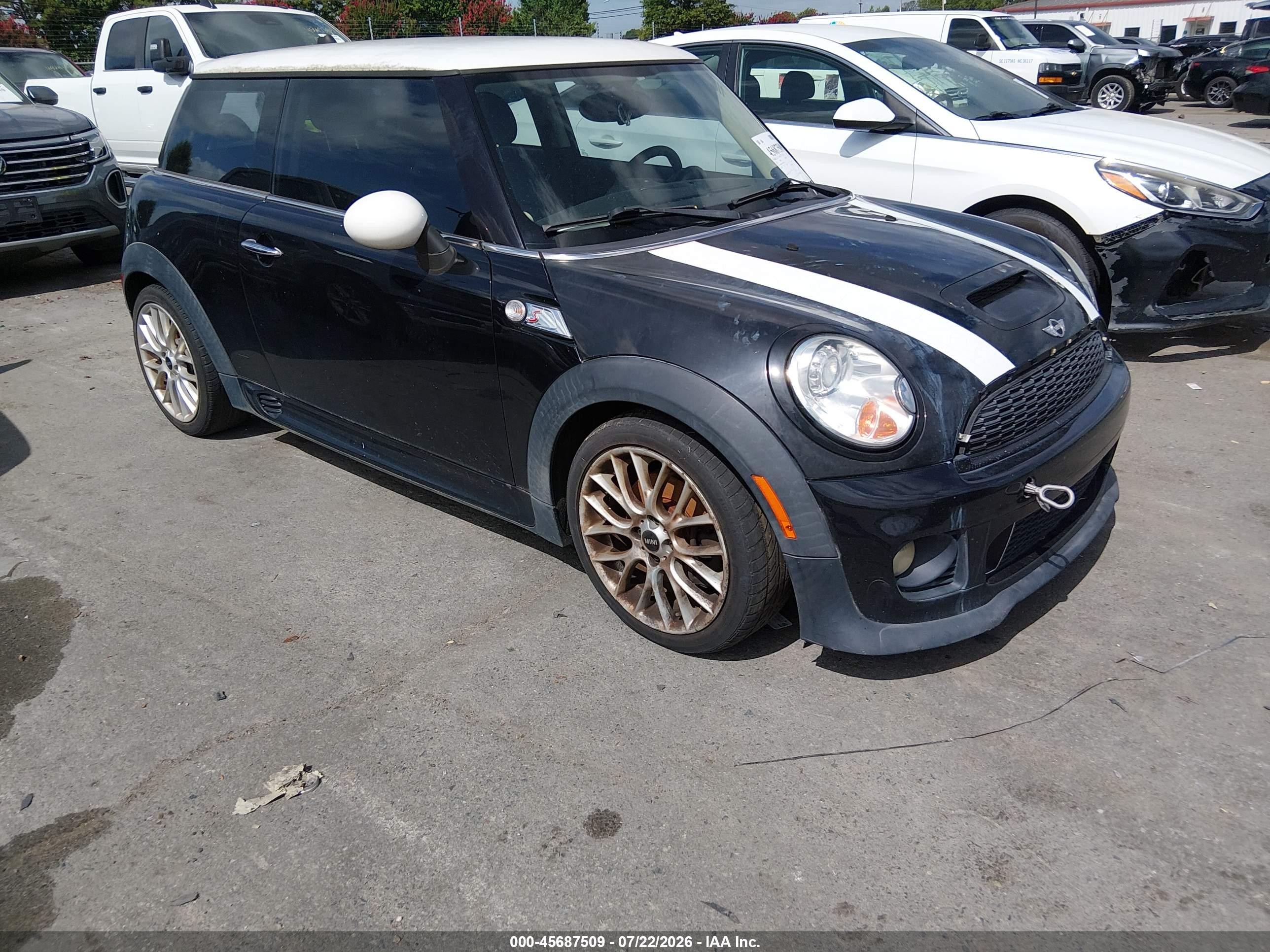 2012 Mini Cooper S   Black vin: WMWSV3C52CTY29798