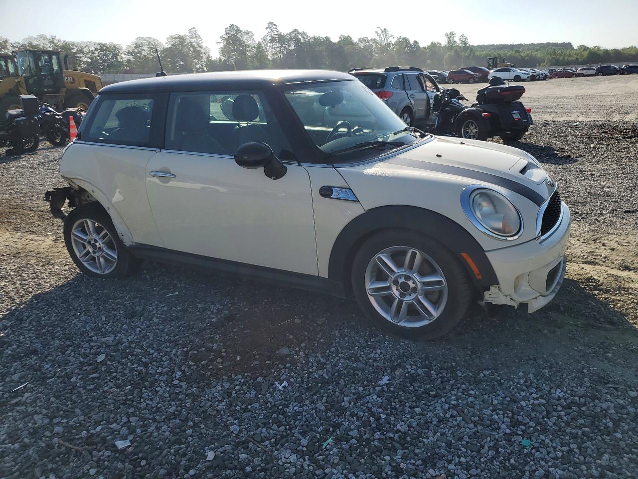 2013 Mini Cooper S White vin: WMWSV3C52DT389714