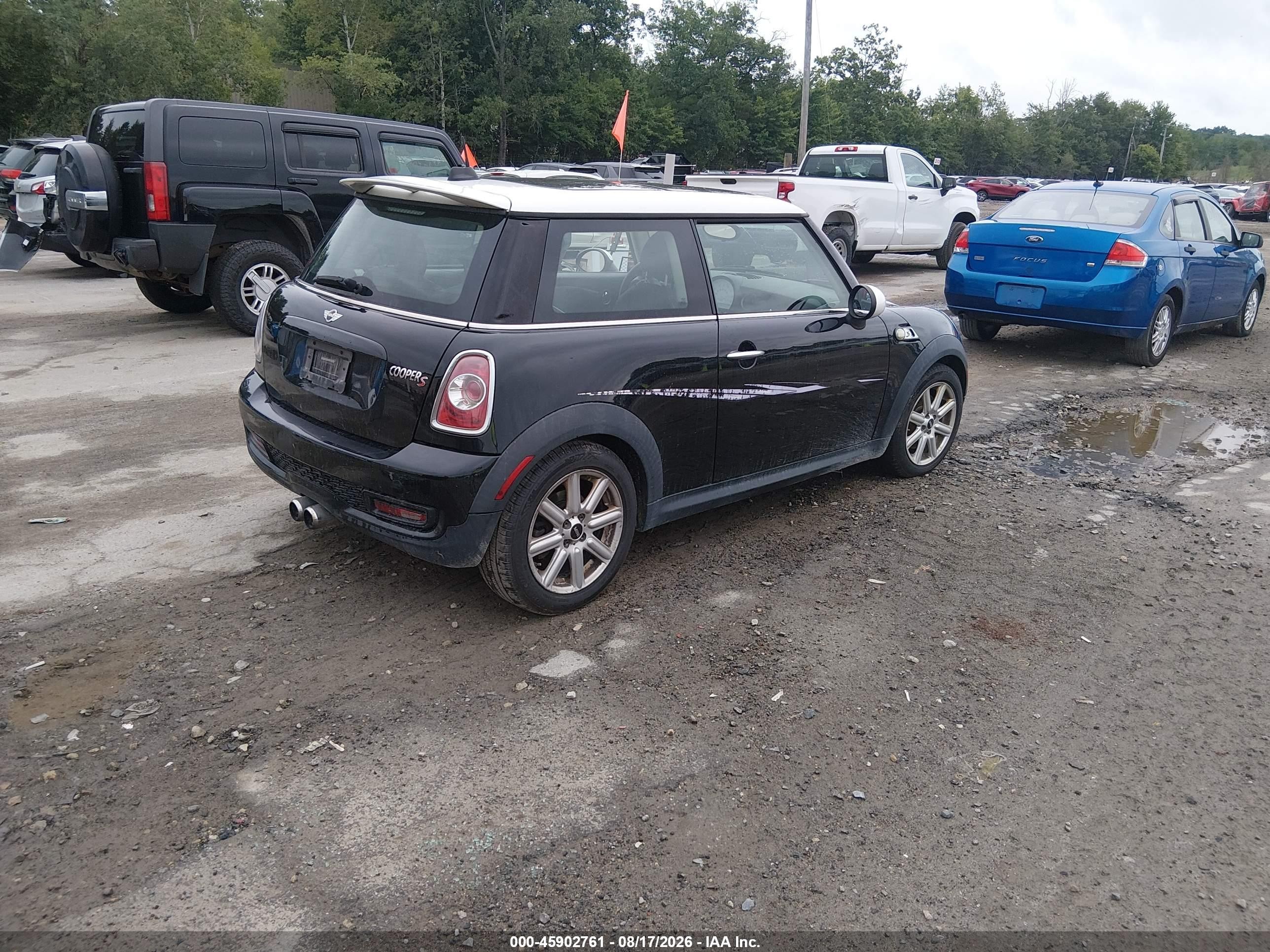 2013 Mini Hardtop Cooper S Black vin: WMWSV3C52DT478604