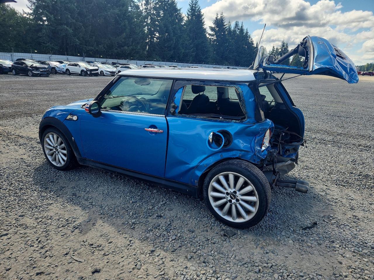 2011 Mini Cooper S Blue vin: WMWSV3C53BTY22650