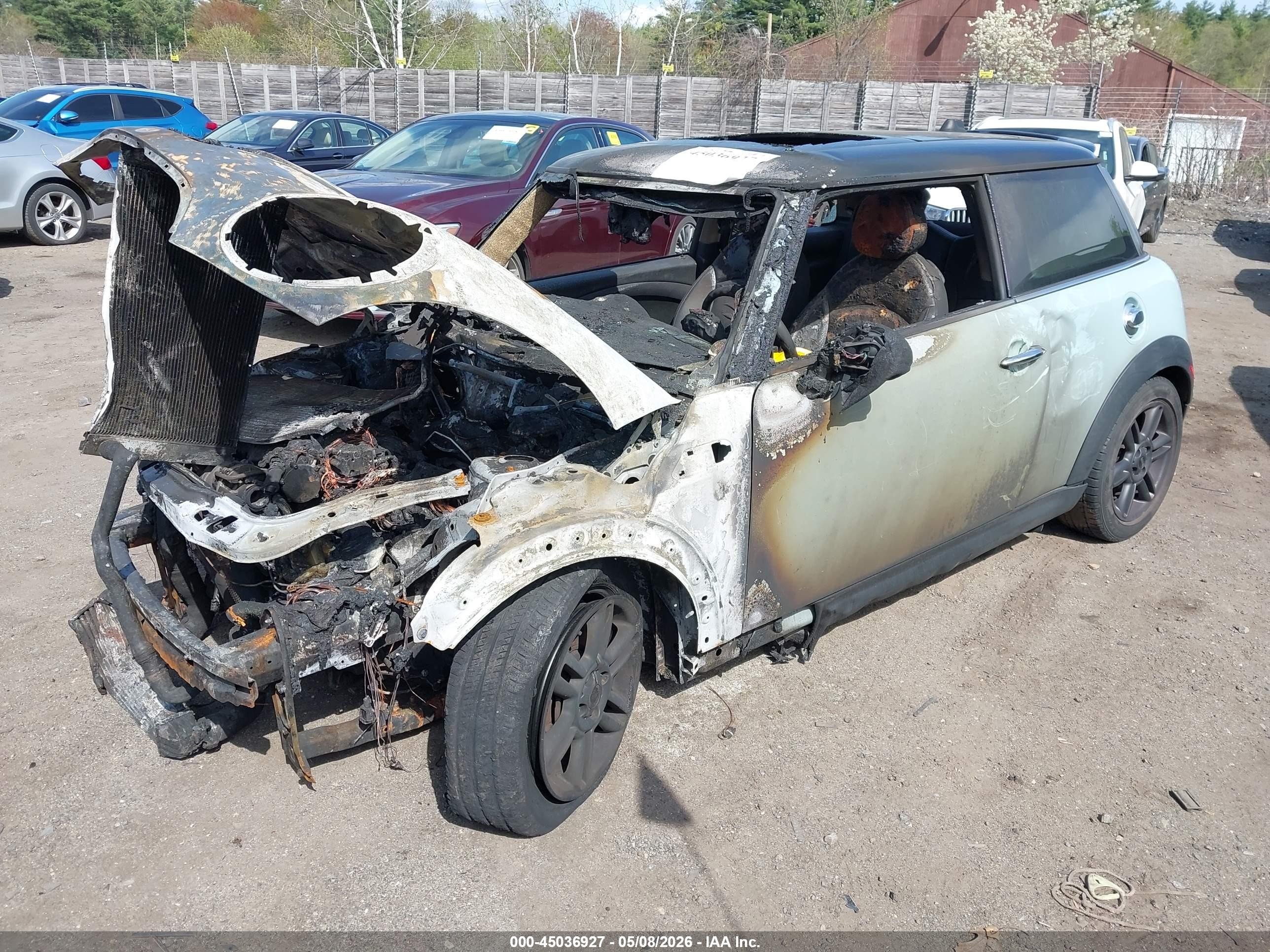 2011 Mini Cooper S   Blue vin: WMWSV3C53BTY24852