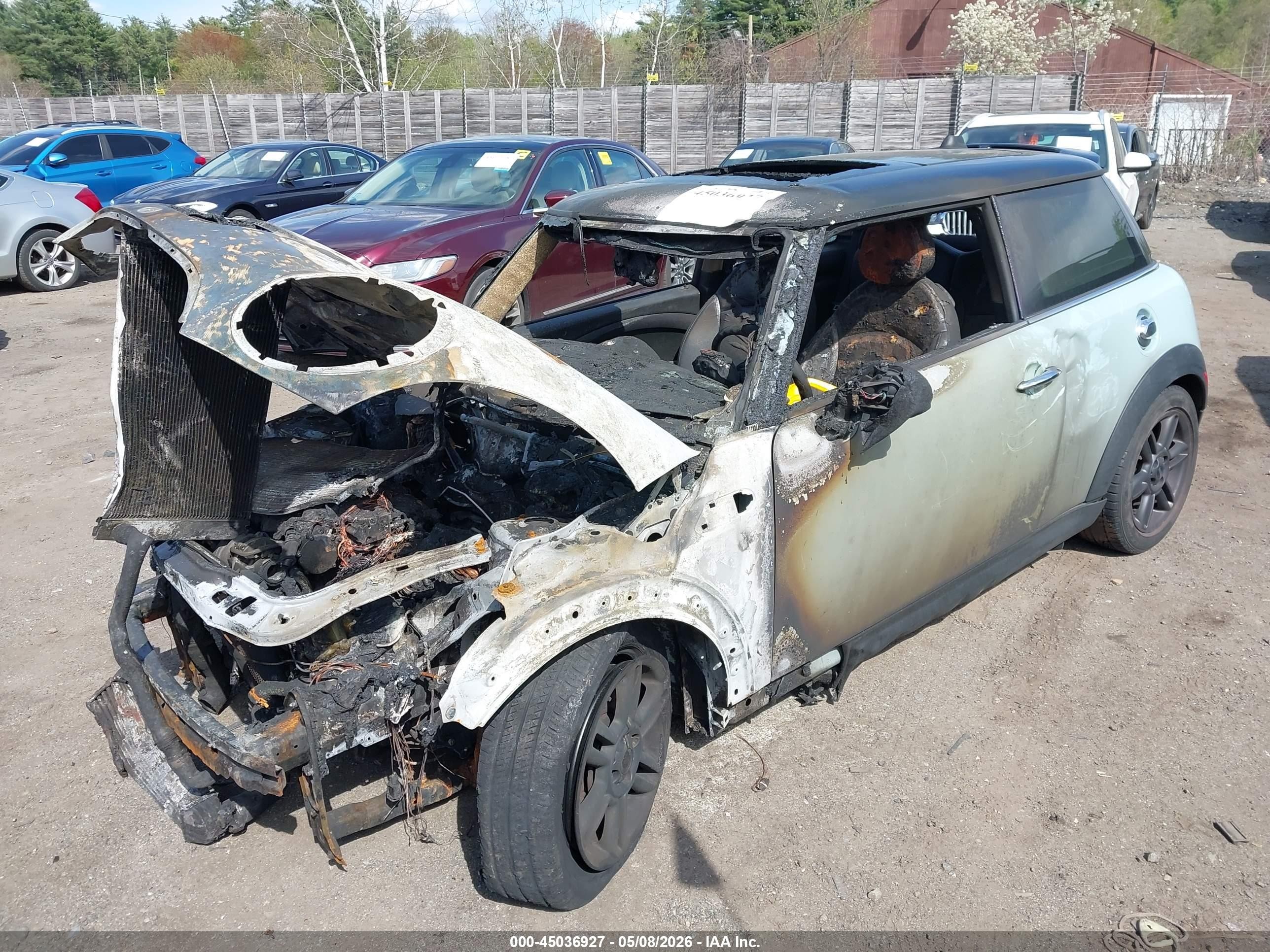 2011 Mini Cooper S   Blue vin: WMWSV3C53BTY24852