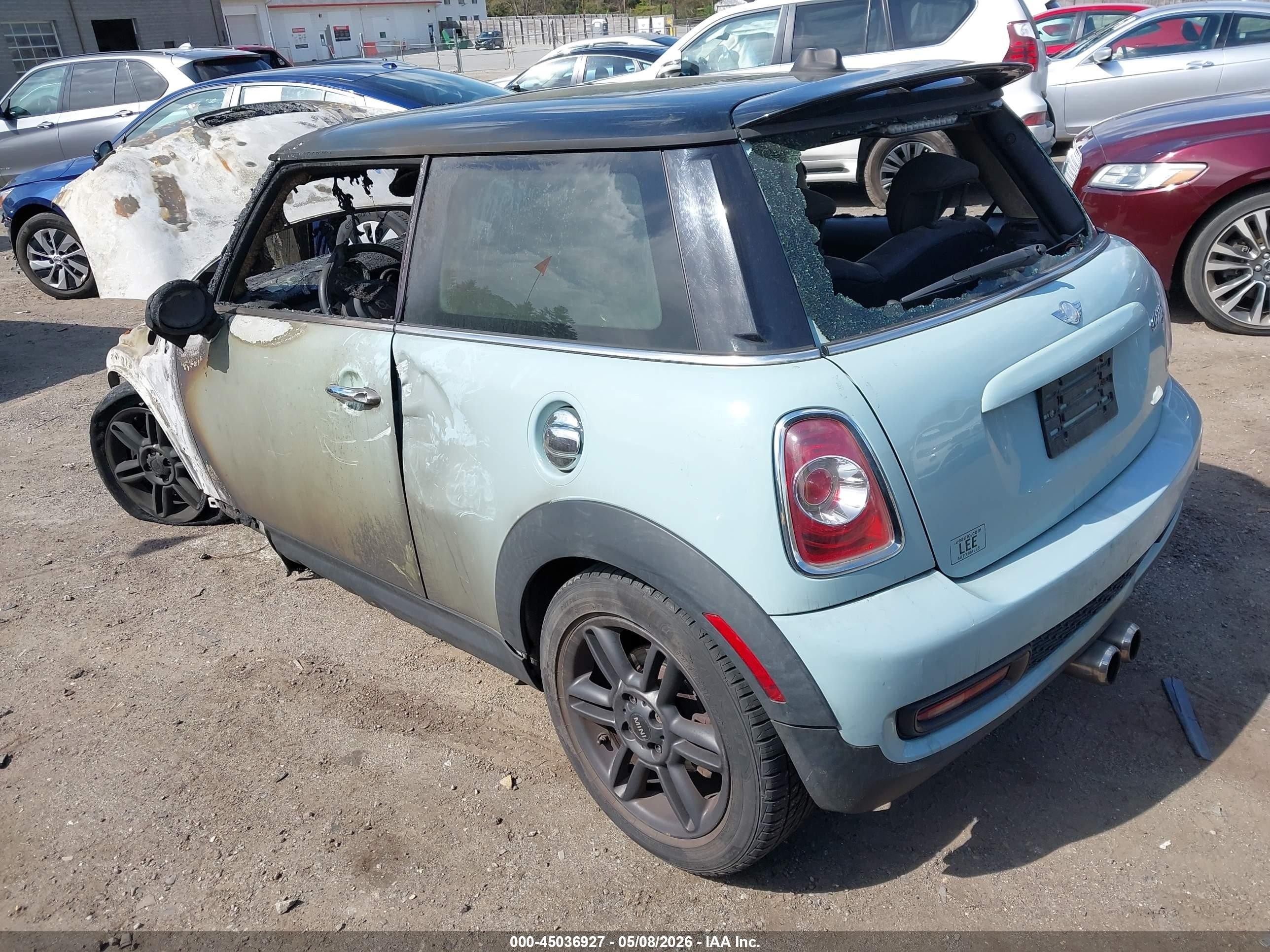 2011 Mini Cooper S   Blue vin: WMWSV3C53BTY24852