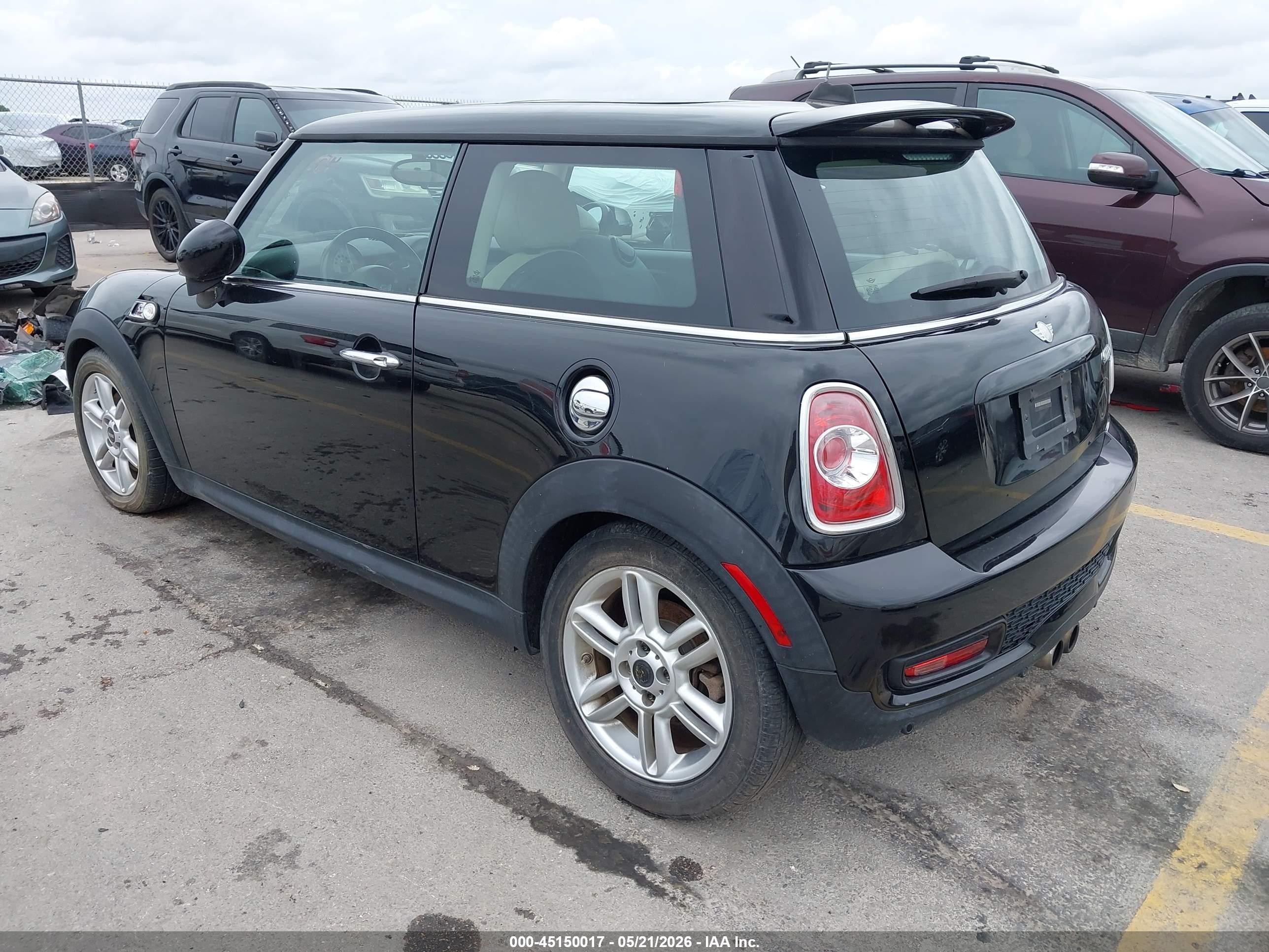 2012 Mini Cooper S   Black vin: WMWSV3C53CTY17112