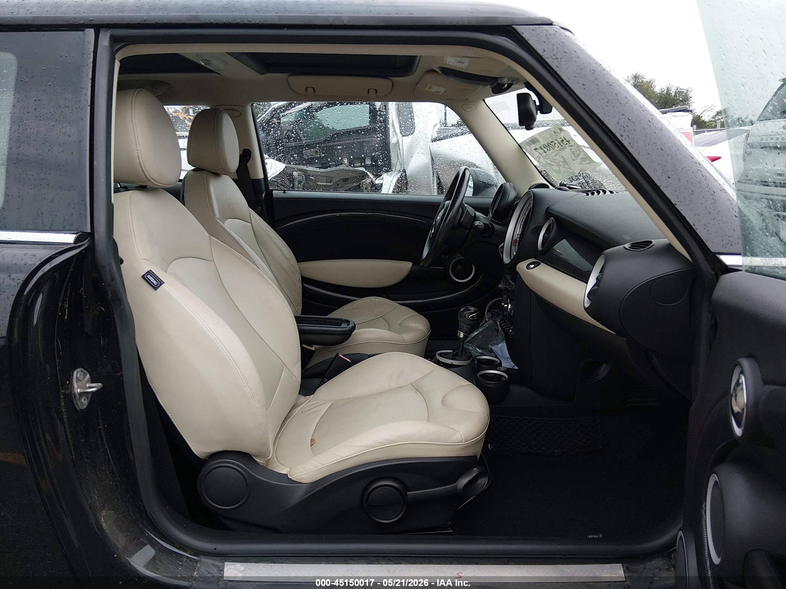 2012 Mini Cooper S   Black vin: WMWSV3C53CTY17112