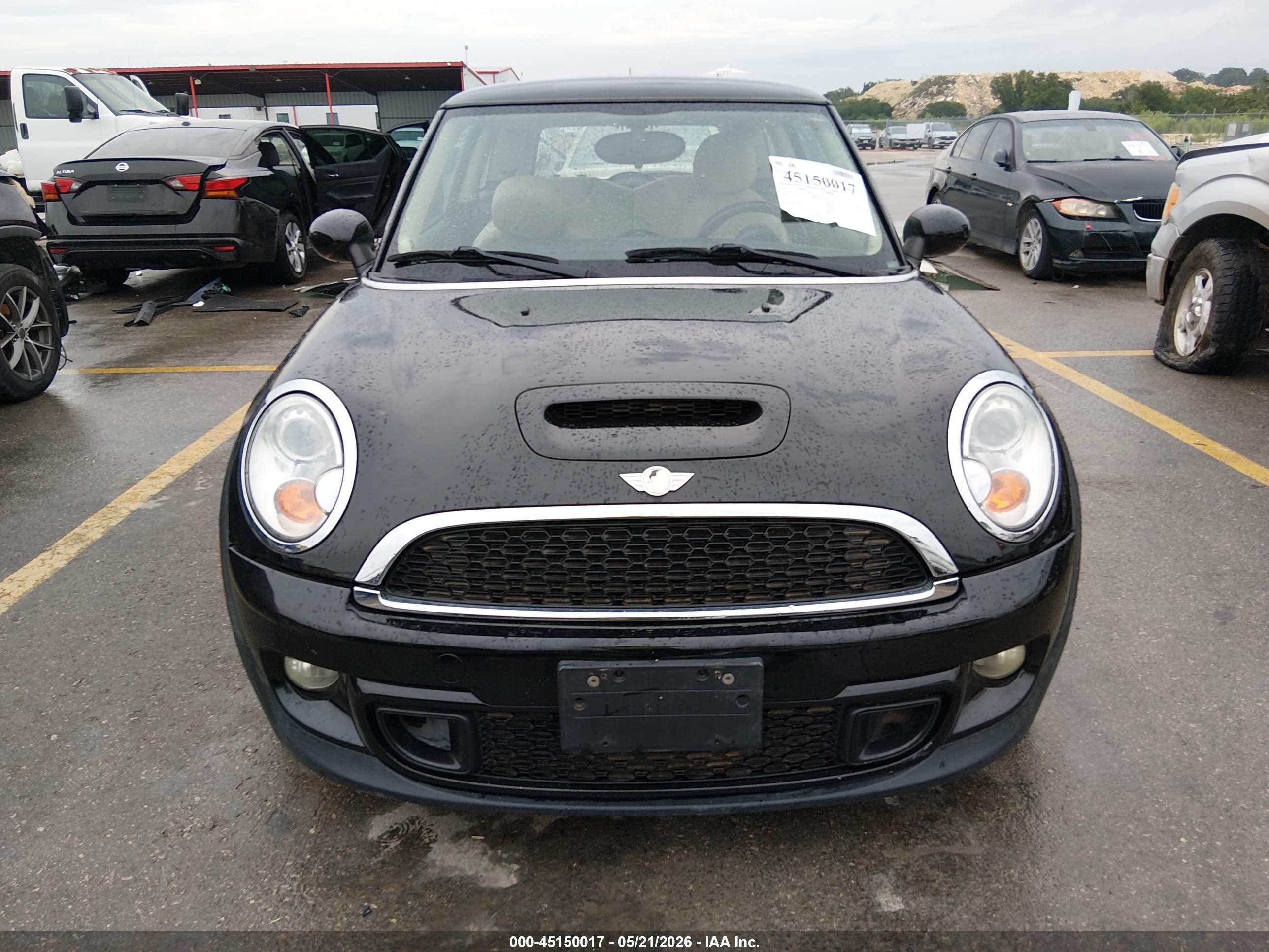 2012 Mini Cooper S   Black vin: WMWSV3C53CTY17112