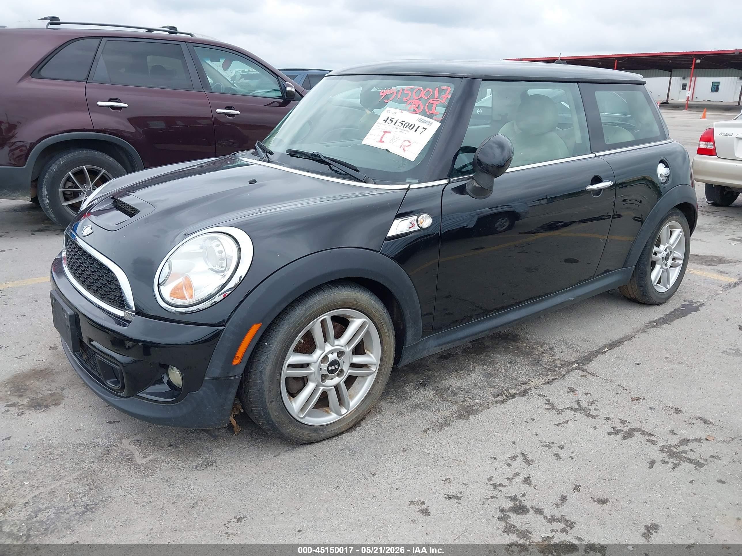 2012 Mini Cooper S   Black vin: WMWSV3C53CTY17112