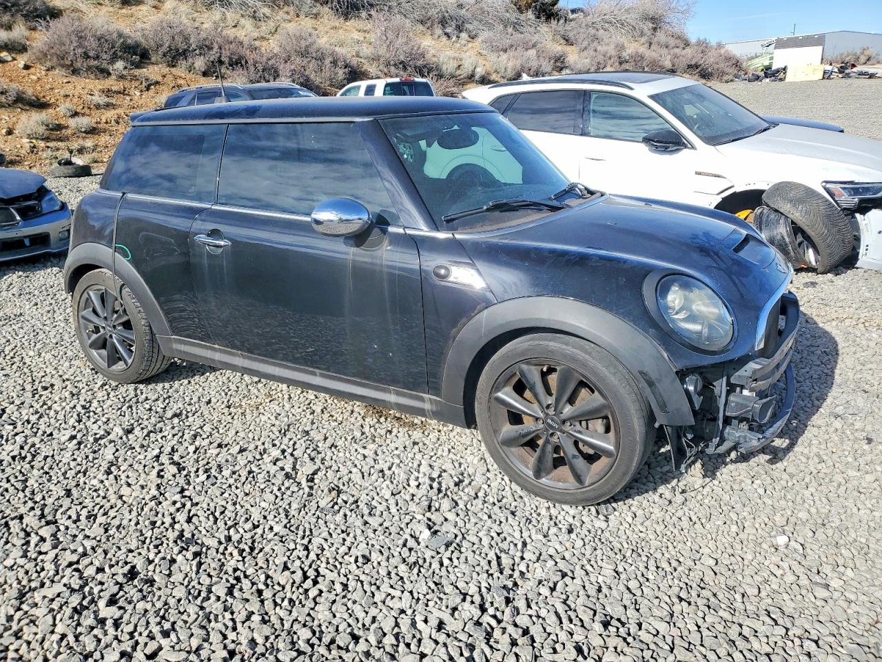 2013 Mini Cooper S Black vin: WMWSV3C53DT393688