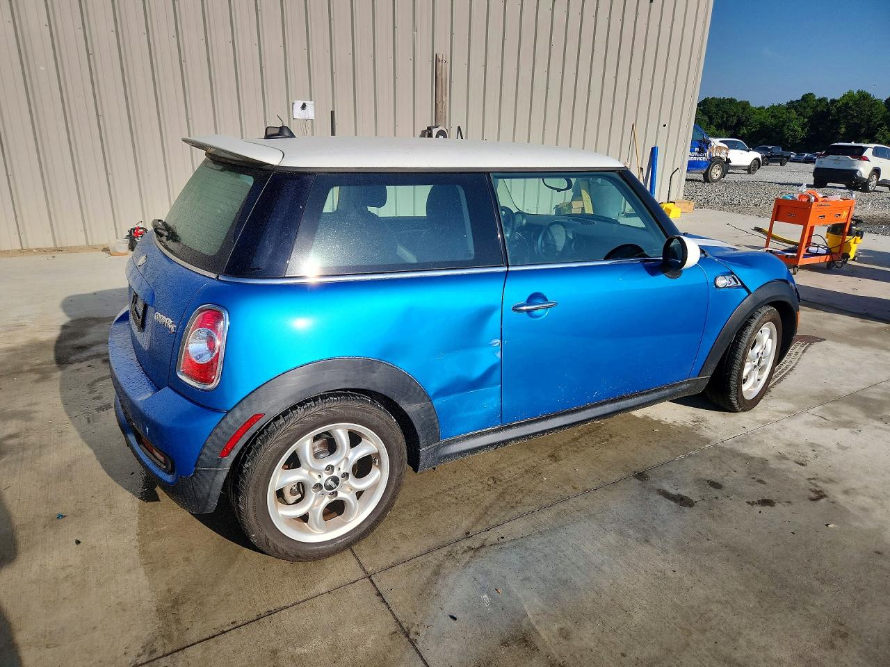 2011 Mini Cooper S Blue vin: WMWSV3C54BTY13293