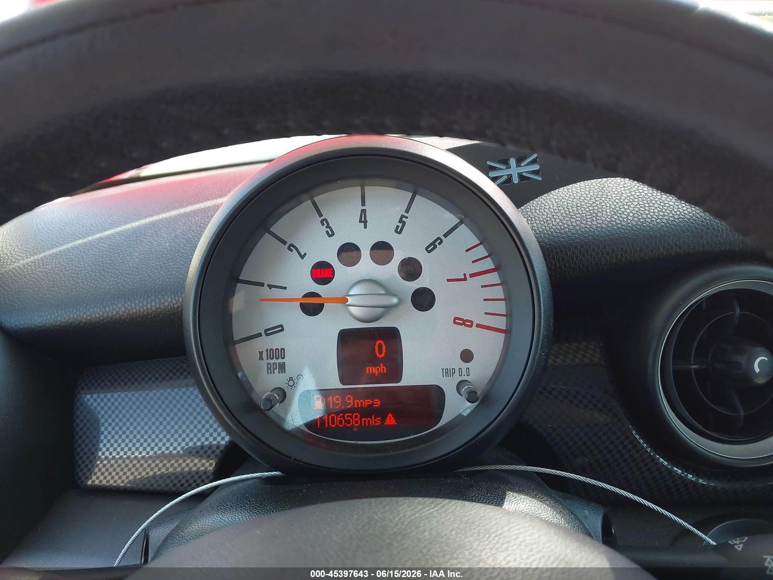 2013 Mini Hardtop Cooper S Red vin: WMWSV3C54DT477843