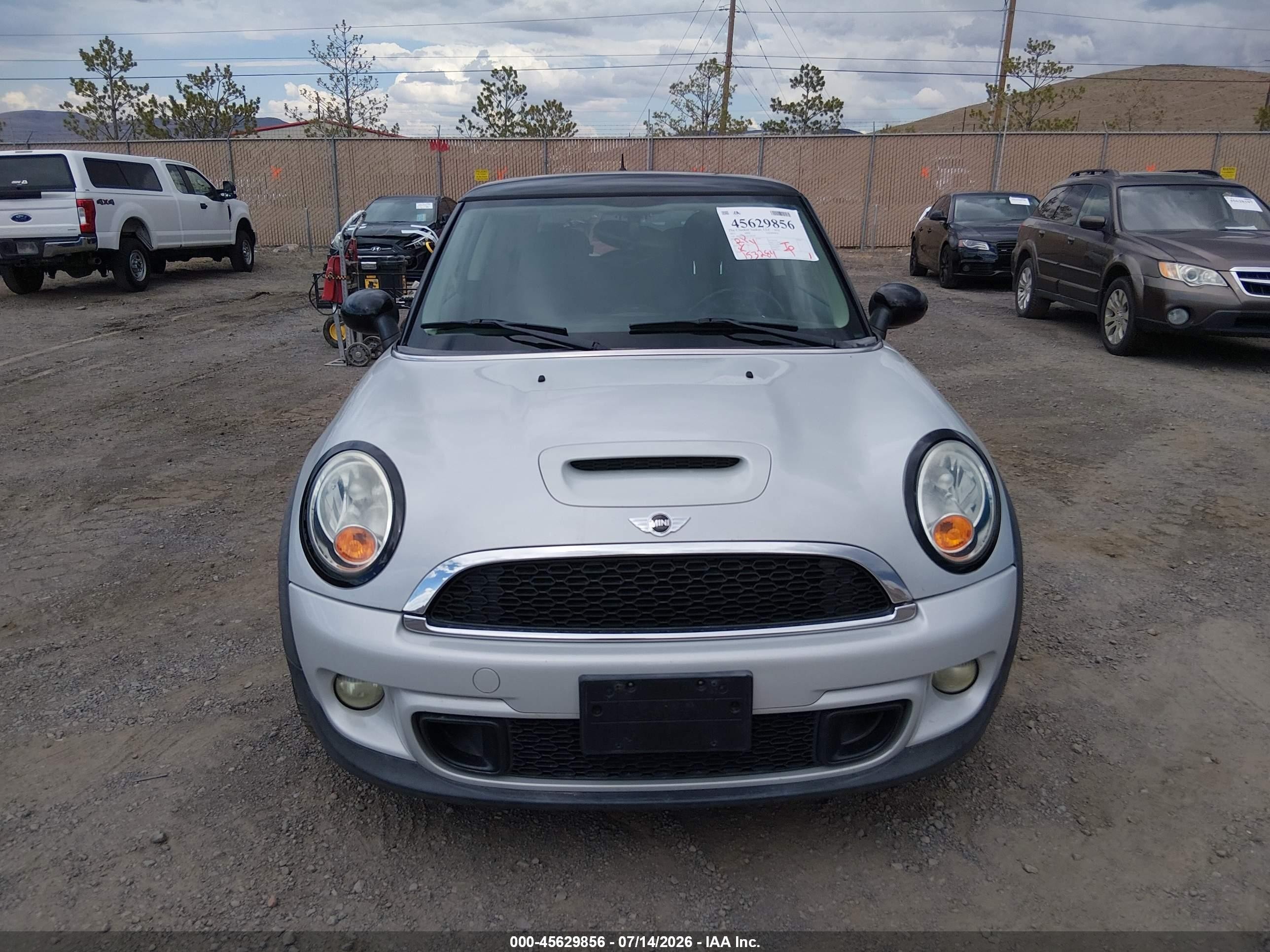 2012 Mini Cooper S   Silver vin: WMWSV3C55CT387597
