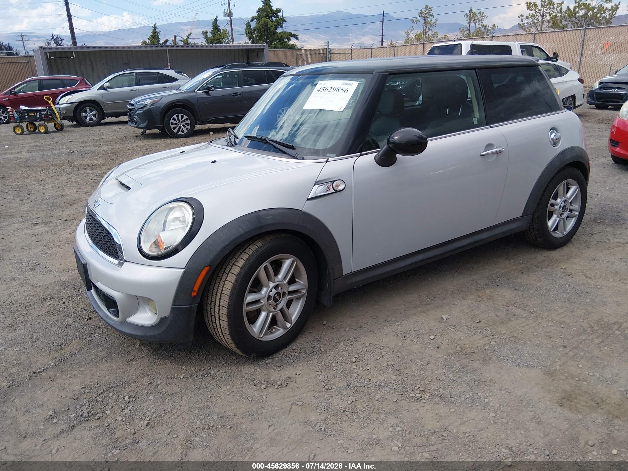 2012 Mini Cooper S   Silver vin: WMWSV3C55CT387597