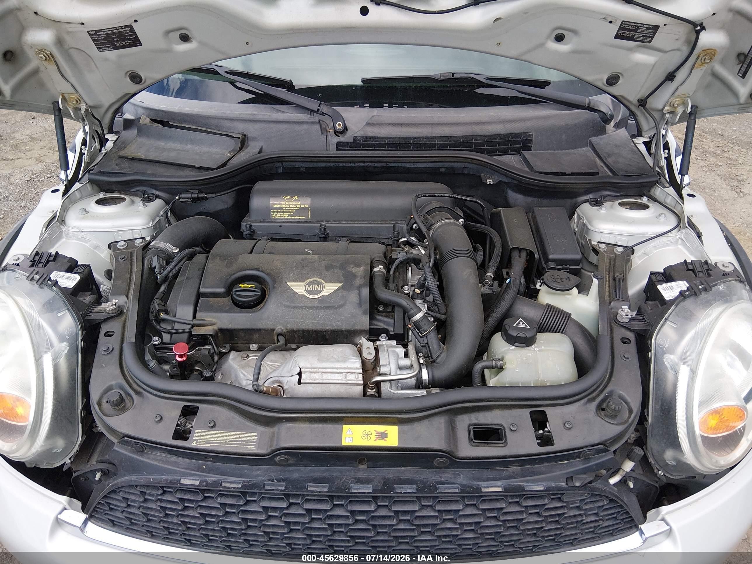 2012 Mini Cooper S   Silver vin: WMWSV3C55CT387597