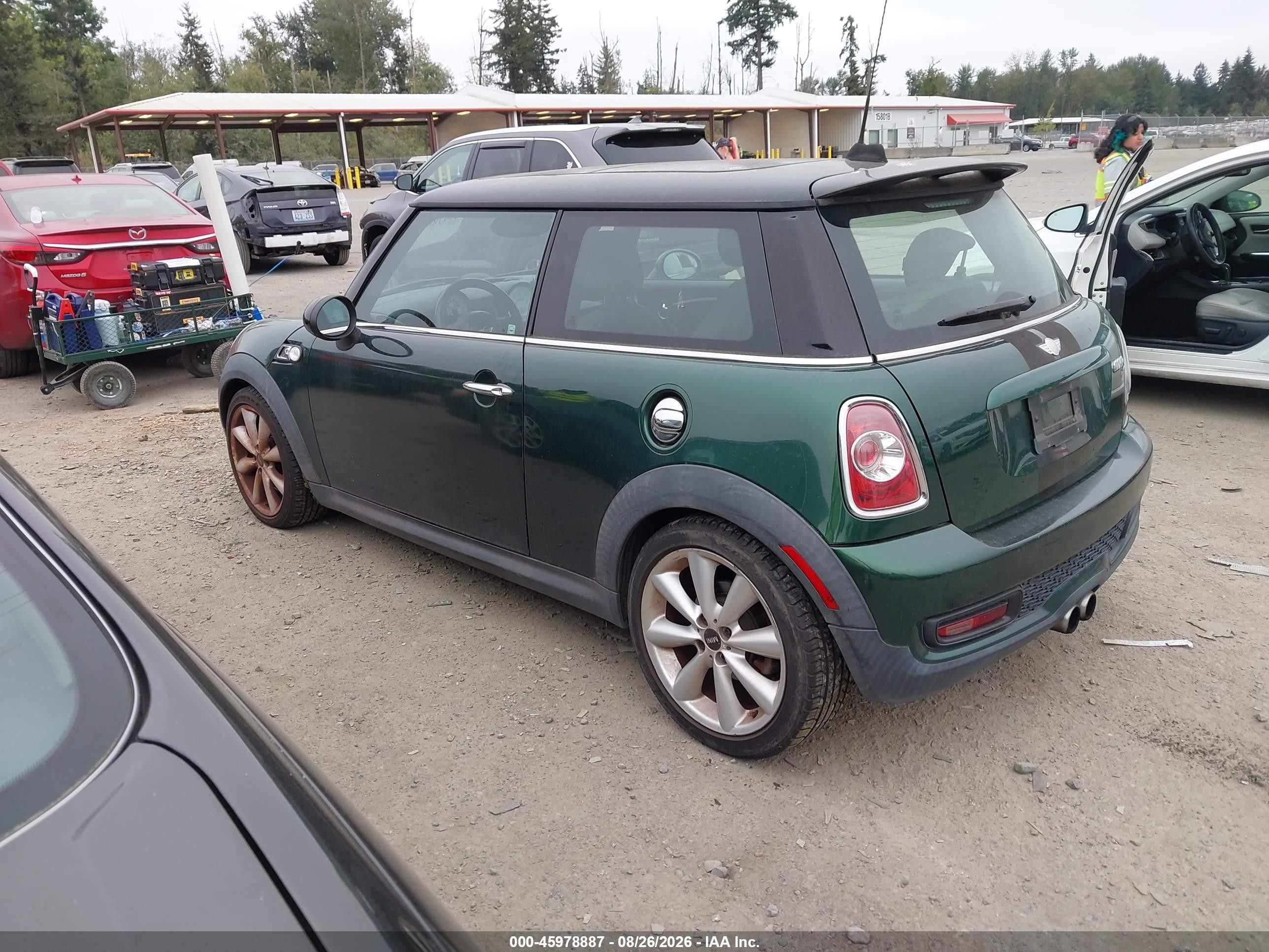 2012 Mini Cooper S   Green vin: WMWSV3C55CTY26636