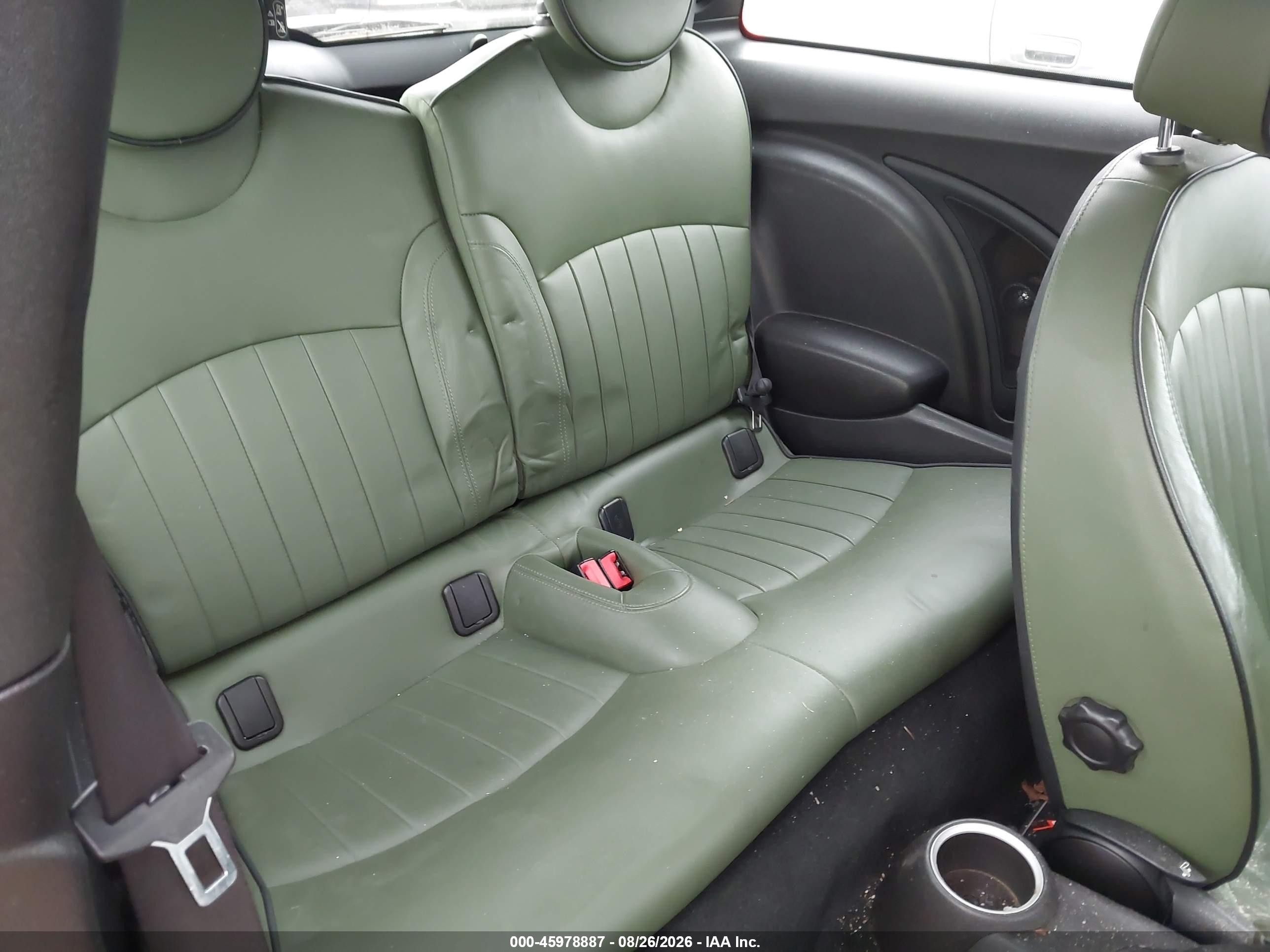 2012 Mini Cooper S   Green vin: WMWSV3C55CTY26636
