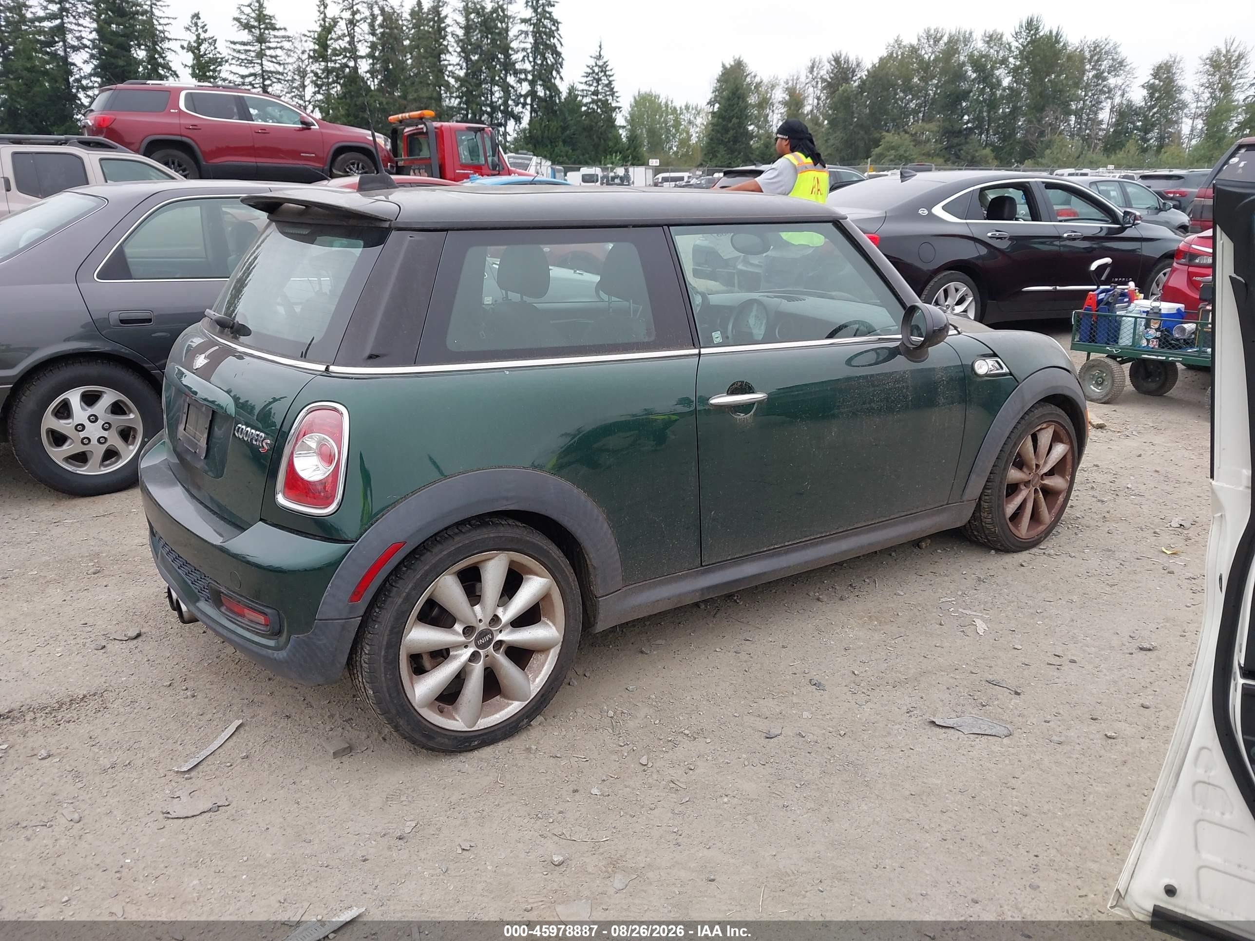 2012 Mini Cooper S   Green vin: WMWSV3C55CTY26636