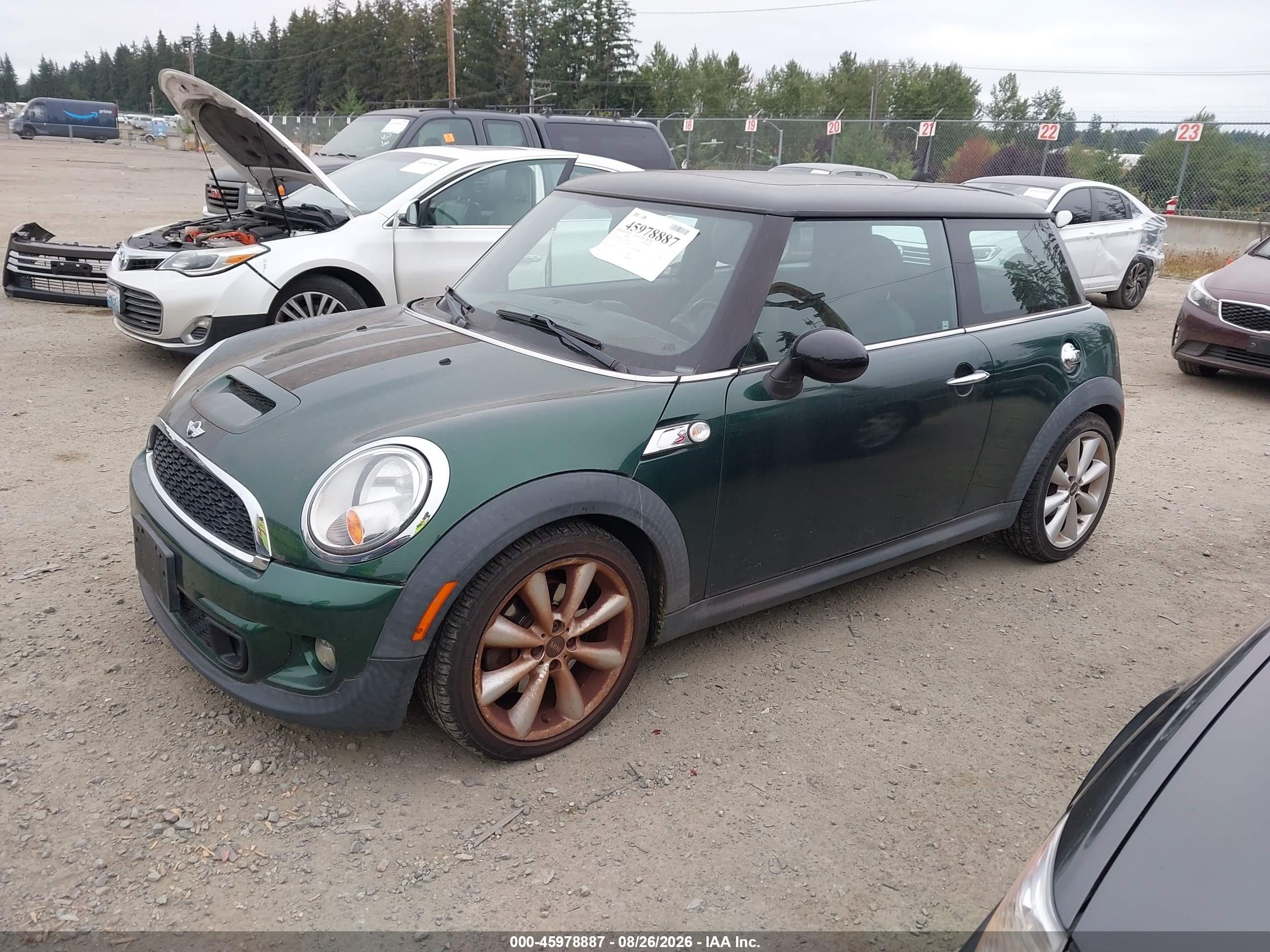 2012 Mini Cooper S   Green vin: WMWSV3C55CTY26636
