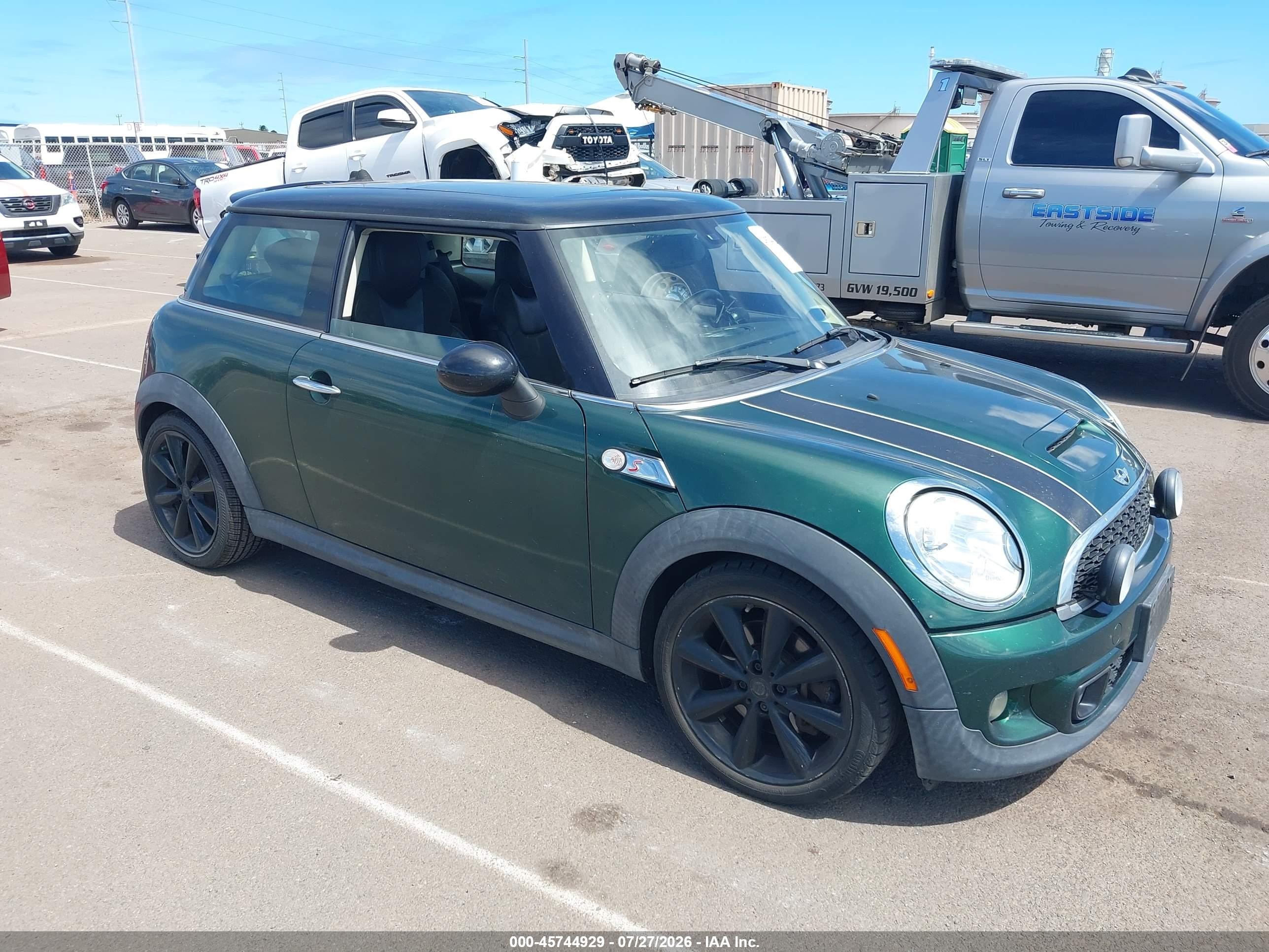 2013 Mini Hardtop Cooper S Green vin: WMWSV3C55DT476264