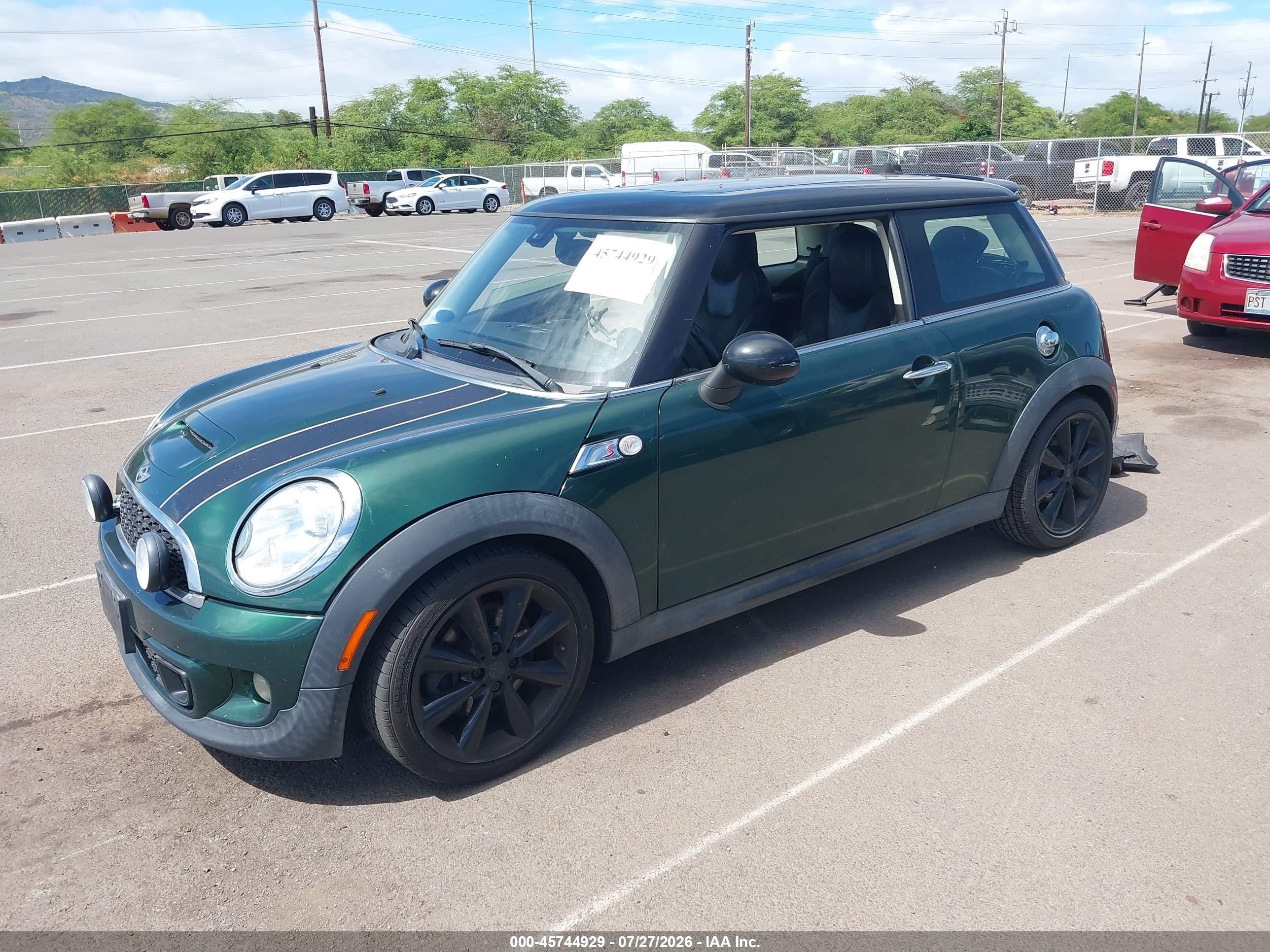 2013 Mini Hardtop Cooper S Green vin: WMWSV3C55DT476264