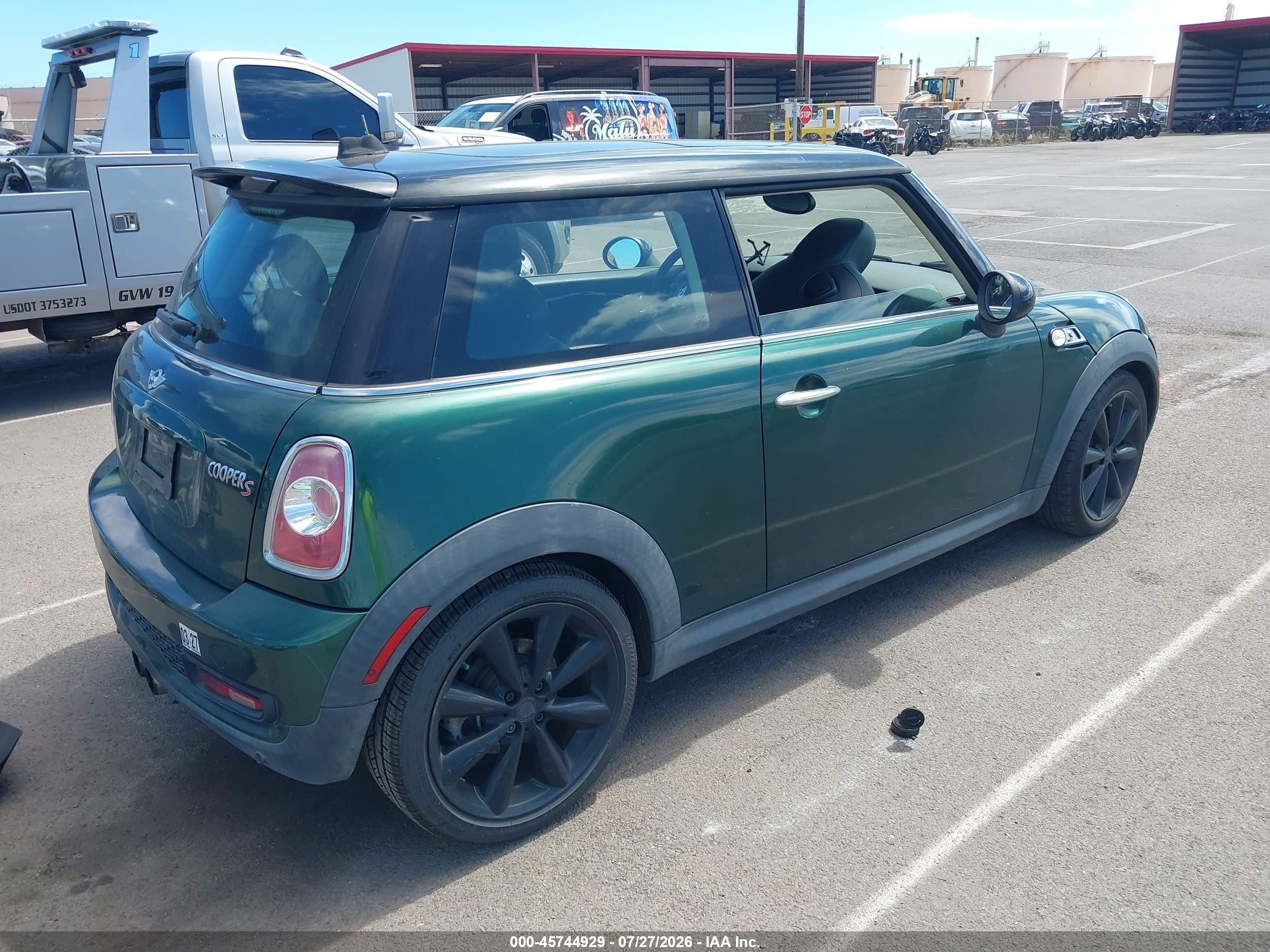 2013 Mini Hardtop Cooper S Green vin: WMWSV3C55DT476264