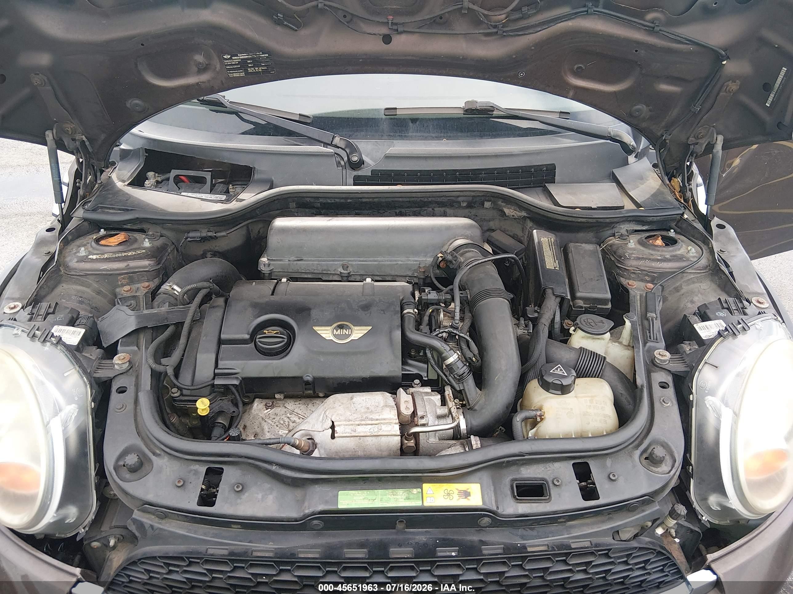2011 Mini Cooper S   Brown vin: WMWSV3C56BTY20410