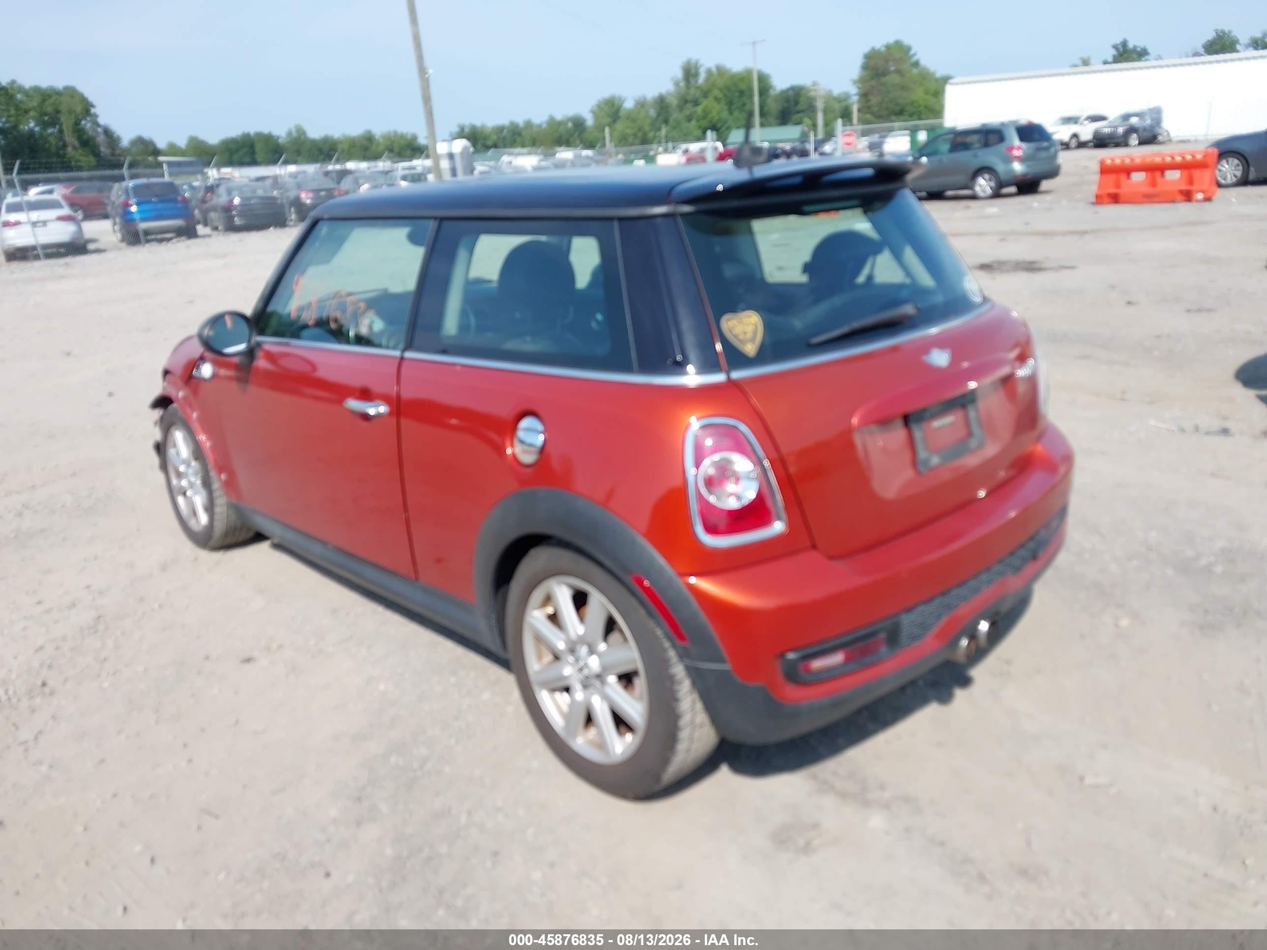 2012 Mini Cooper S   Orange vin: WMWSV3C56CTY18240