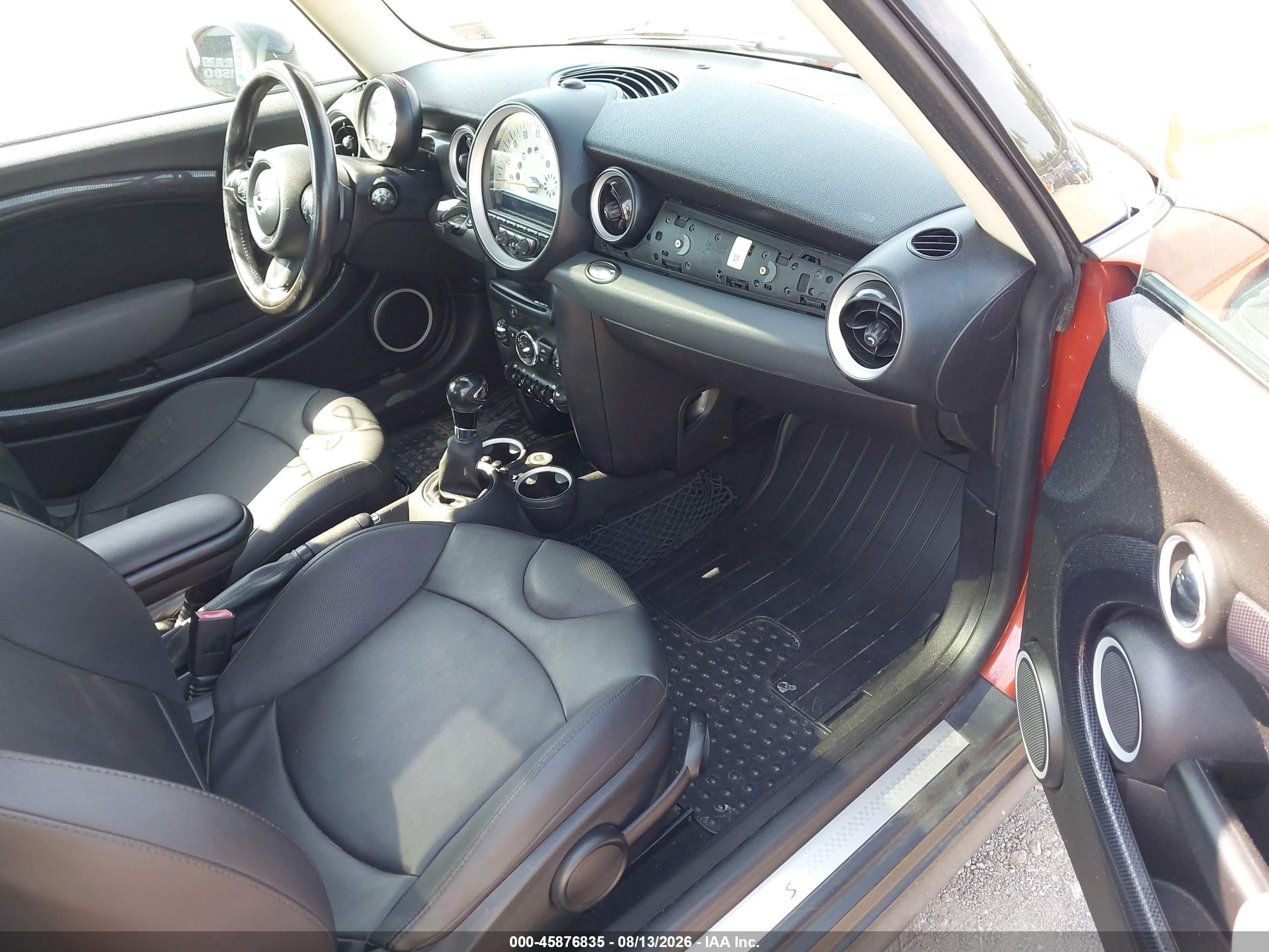 2012 Mini Cooper S   Orange vin: WMWSV3C56CTY18240