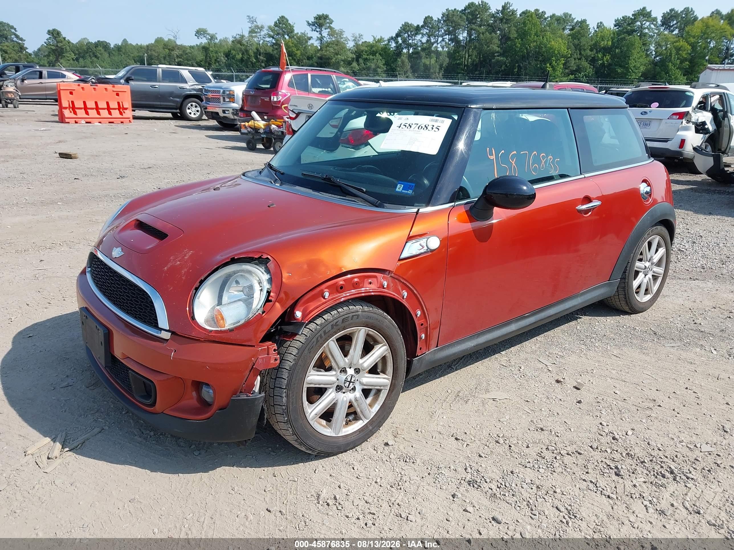 2012 Mini Cooper S   Orange vin: WMWSV3C56CTY18240