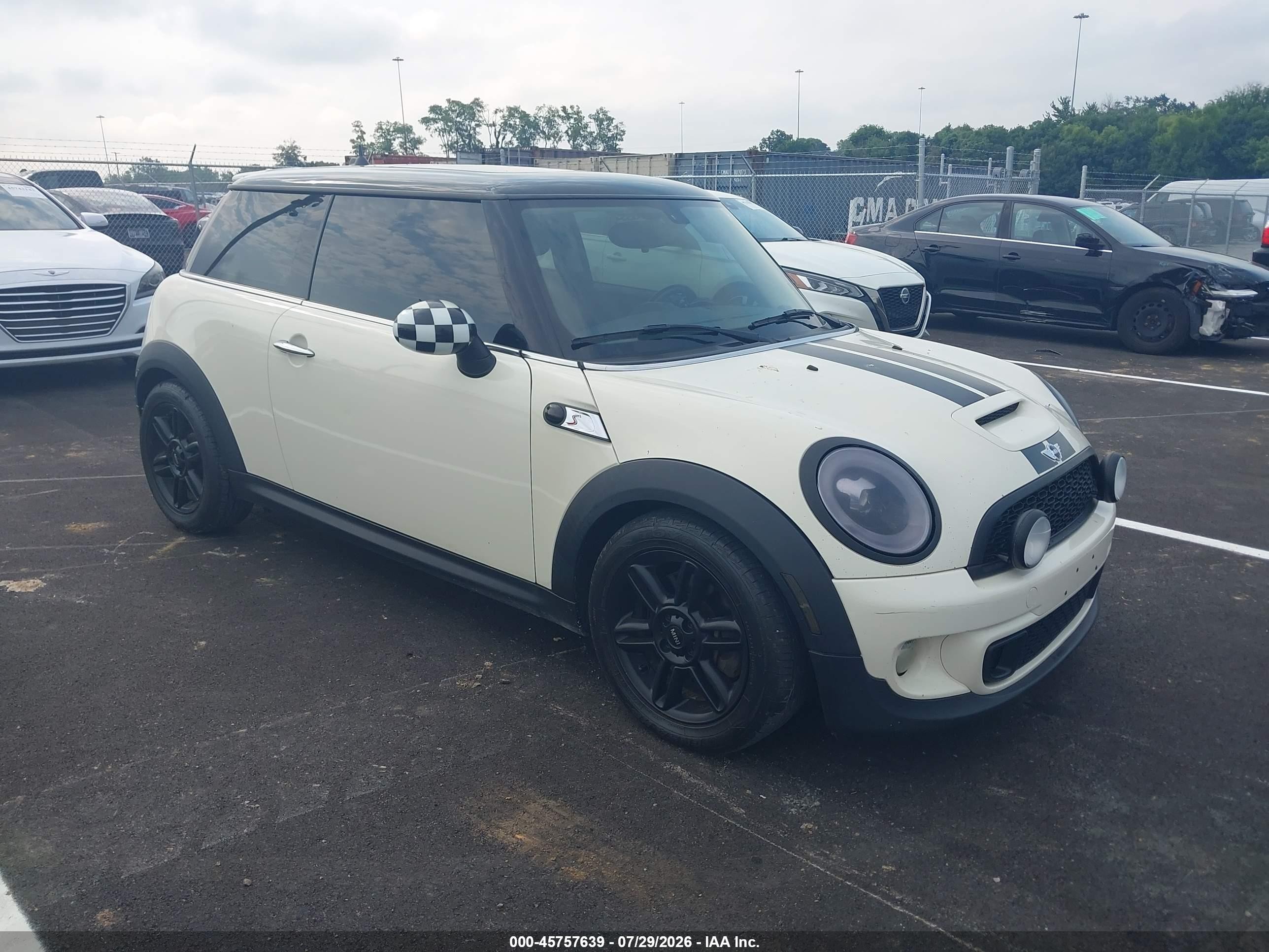2013 Mini Hardtop Cooper S White vin: WMWSV3C56DT391787