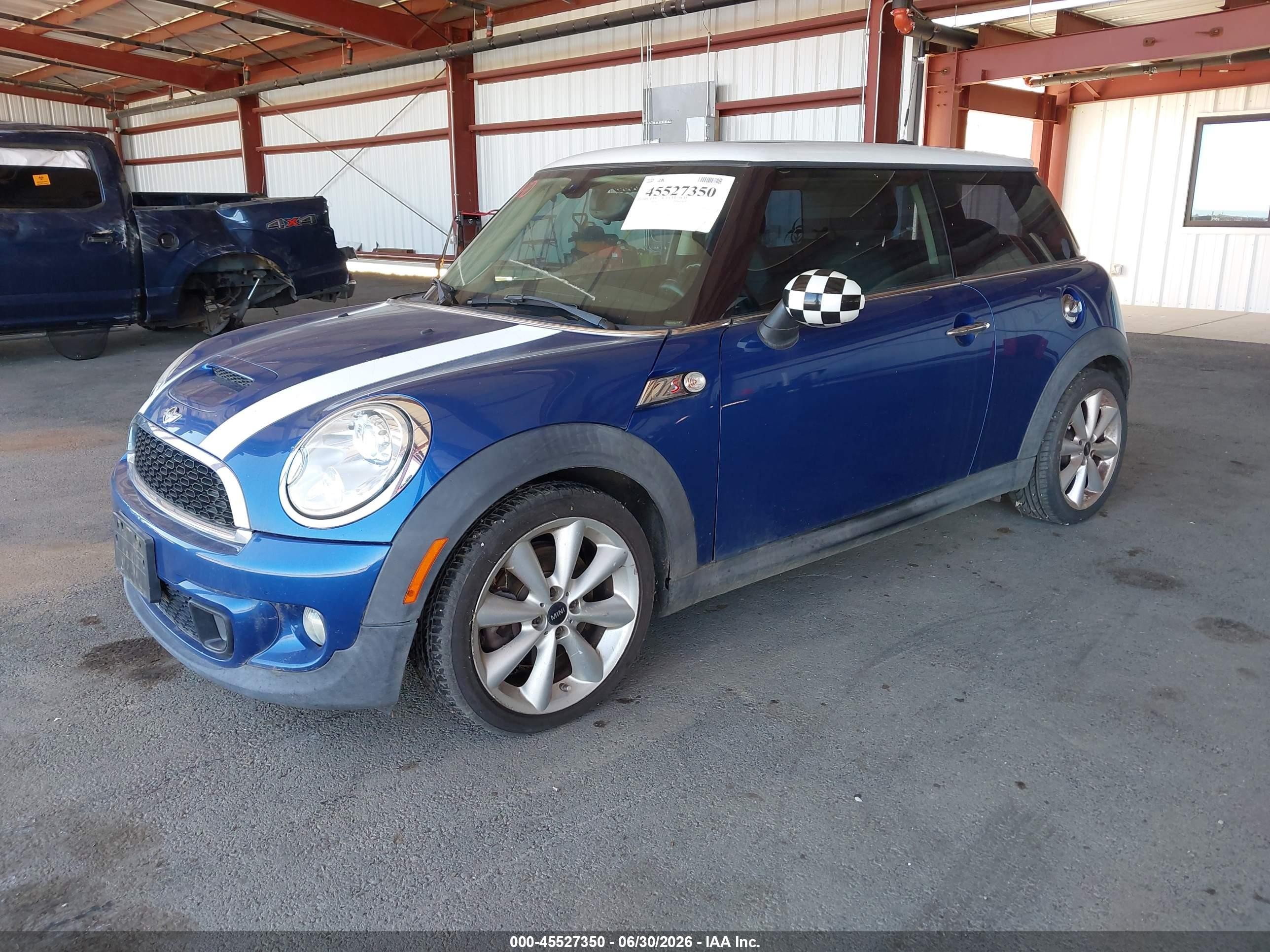 2013 Mini Hardtop Cooper S Blue vin: WMWSV3C56DT396942