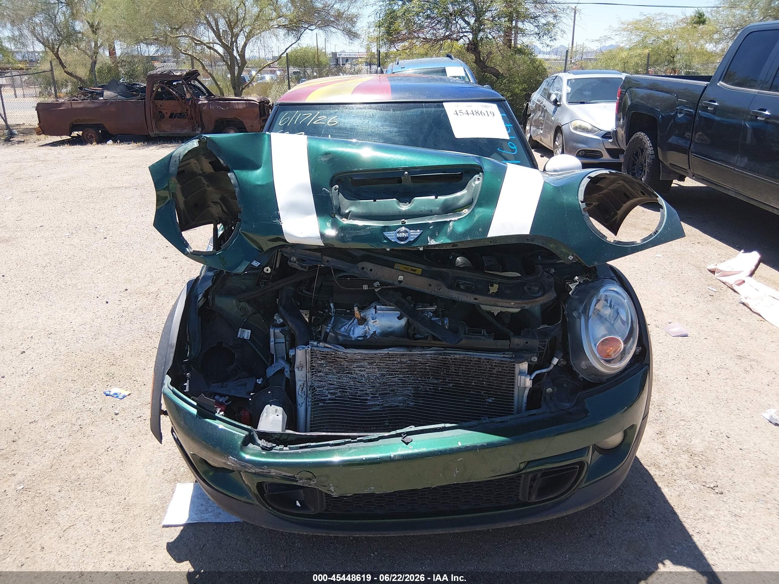 2013 Mini Hardtop Cooper S Green vin: WMWSV3C56DT476144