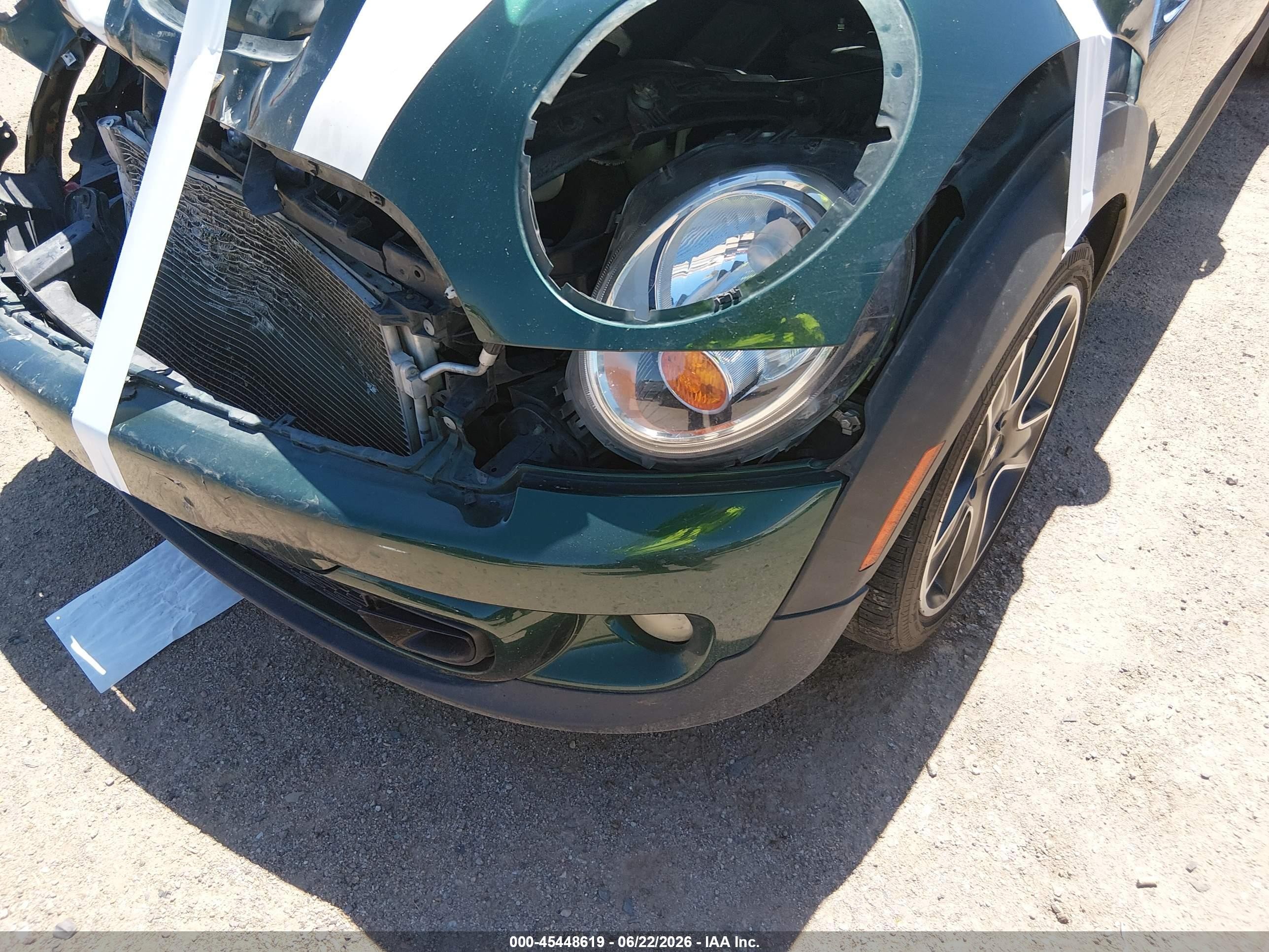 2013 Mini Hardtop Cooper S Green vin: WMWSV3C56DT476144