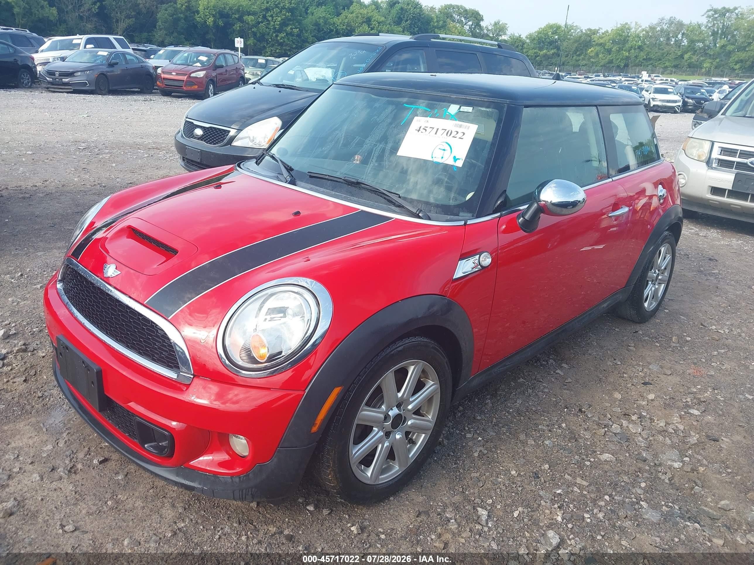 2013 Mini Hardtop Cooper S Красный vin: WMWSV3C56DT476919