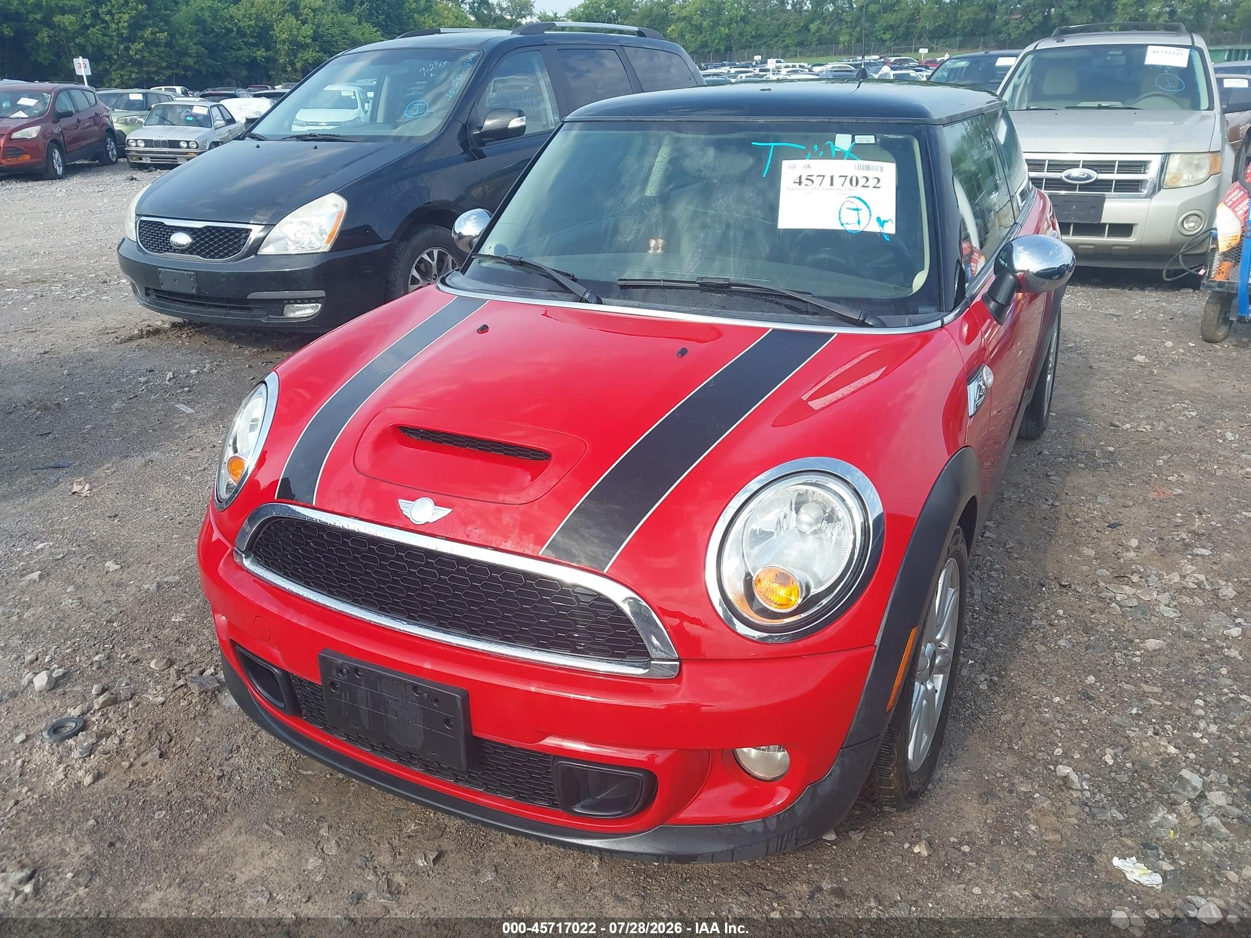 2013 Mini Hardtop Cooper S Красный vin: WMWSV3C56DT476919