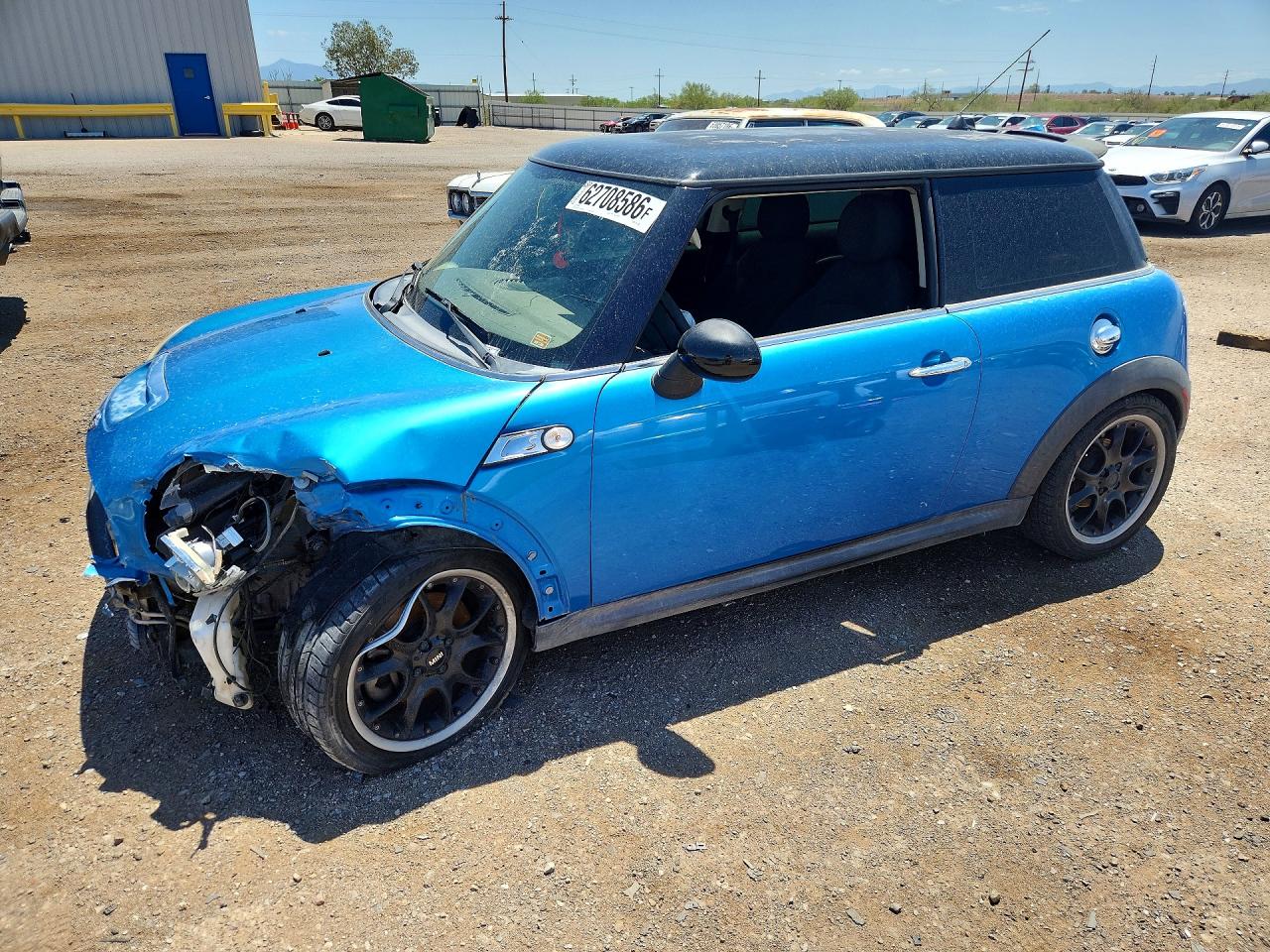 2011 Mini Cooper S Blue vin: WMWSV3C57BTY11280