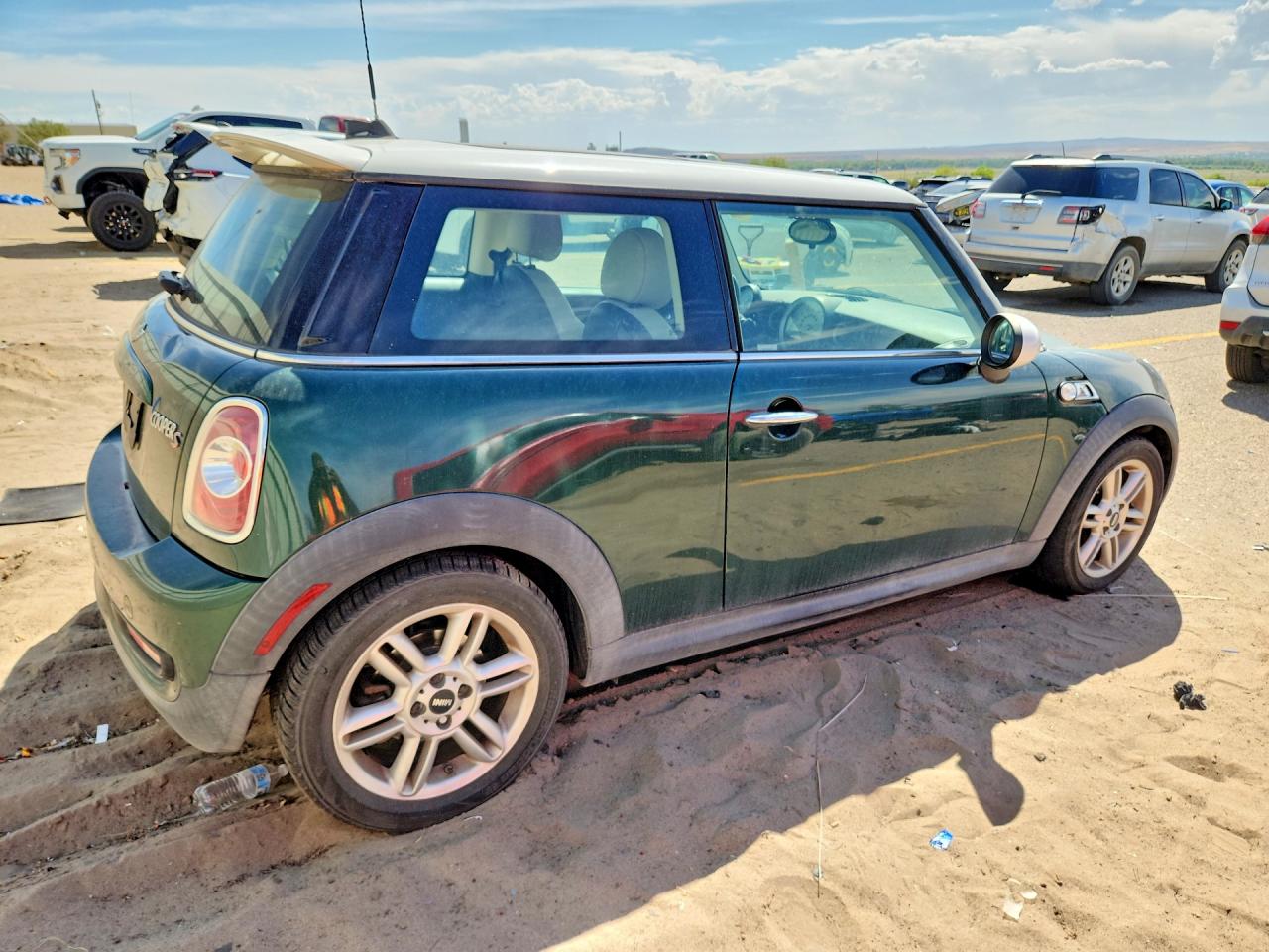 2012 Mini Cooper S Зеленый vin: WMWSV3C57CTY29506