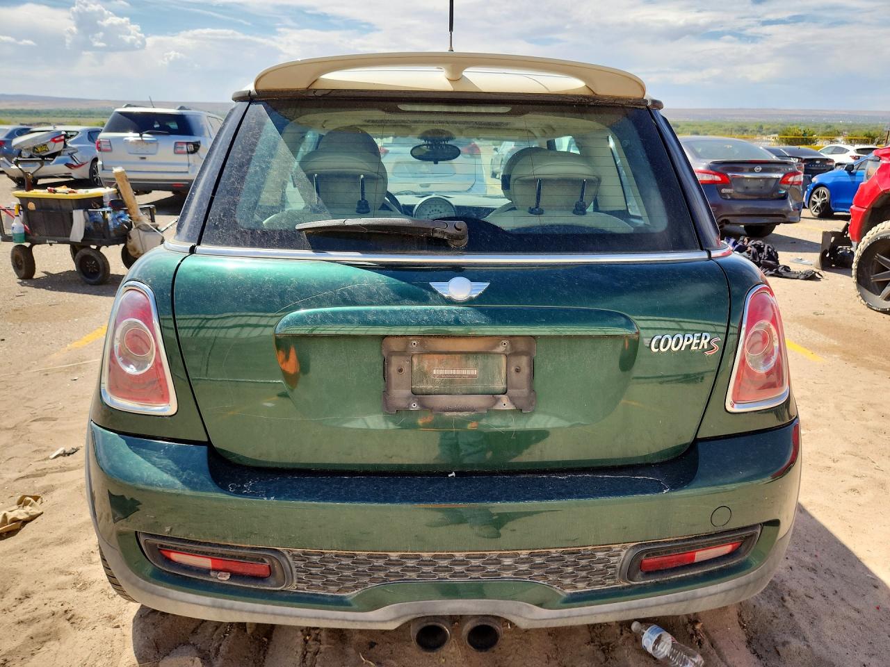 2012 Mini Cooper S Зеленый vin: WMWSV3C57CTY29506