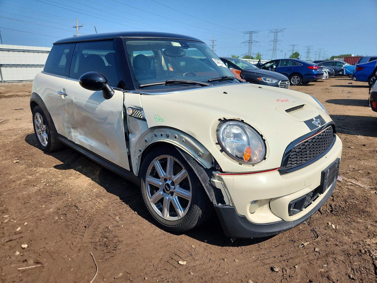 2013 Mini Cooper S Белый vin: WMWSV3C57DT389885