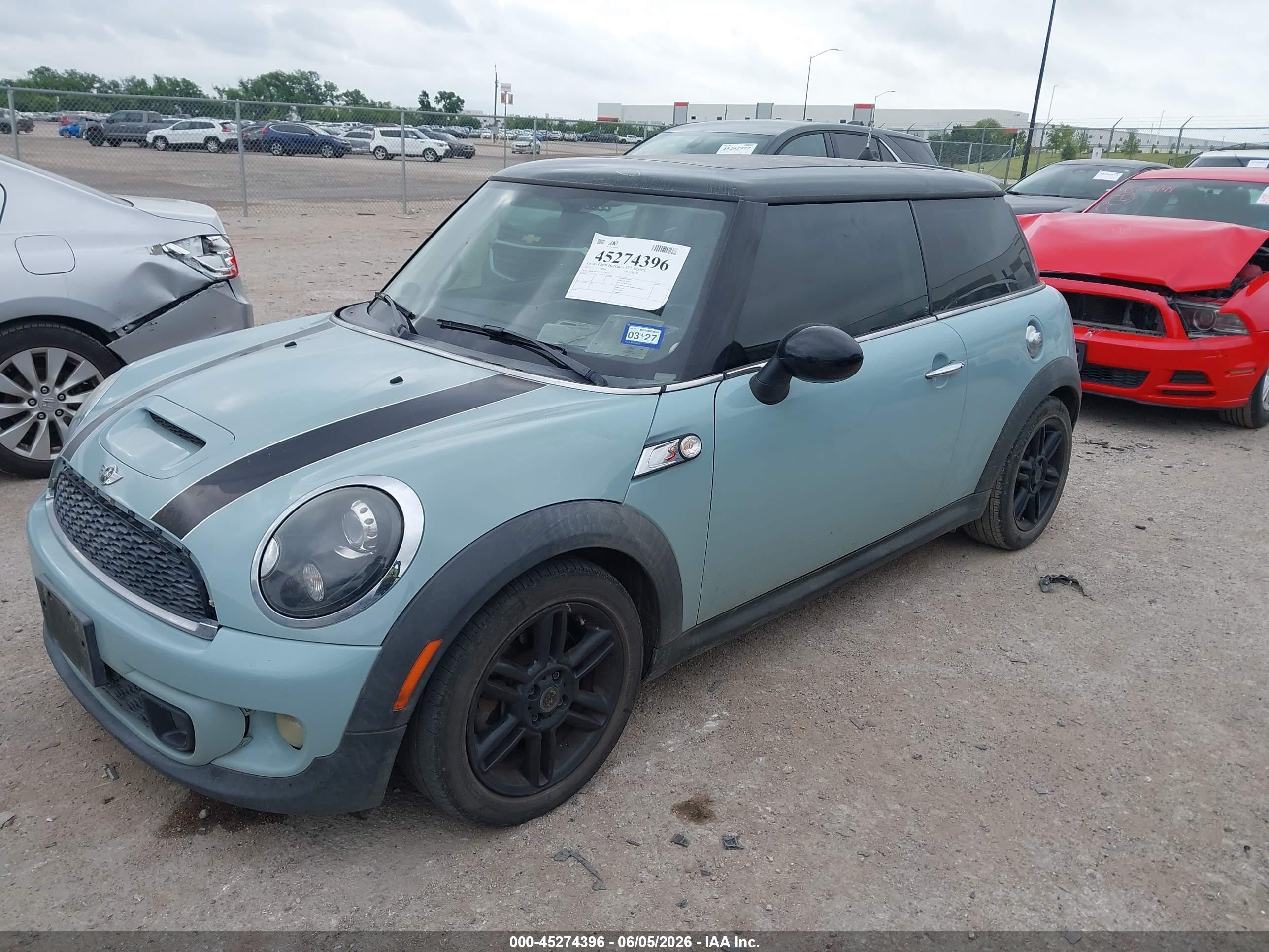 2013 Mini Hardtop Cooper S Blue vin: WMWSV3C57DT390521