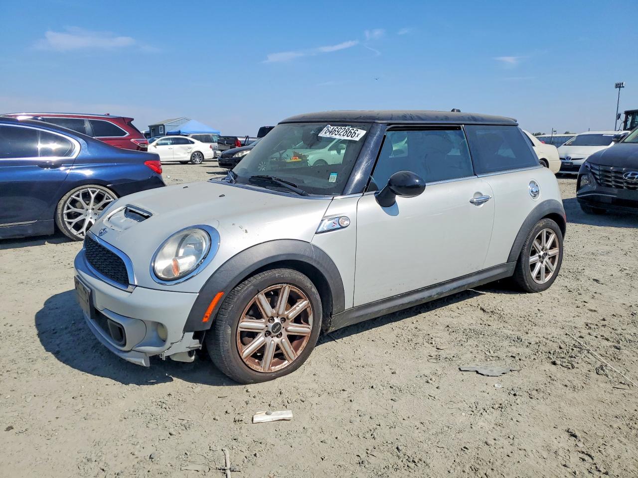 2011 Mini Cooper S Серый vin: WMWSV3C58BTY15306