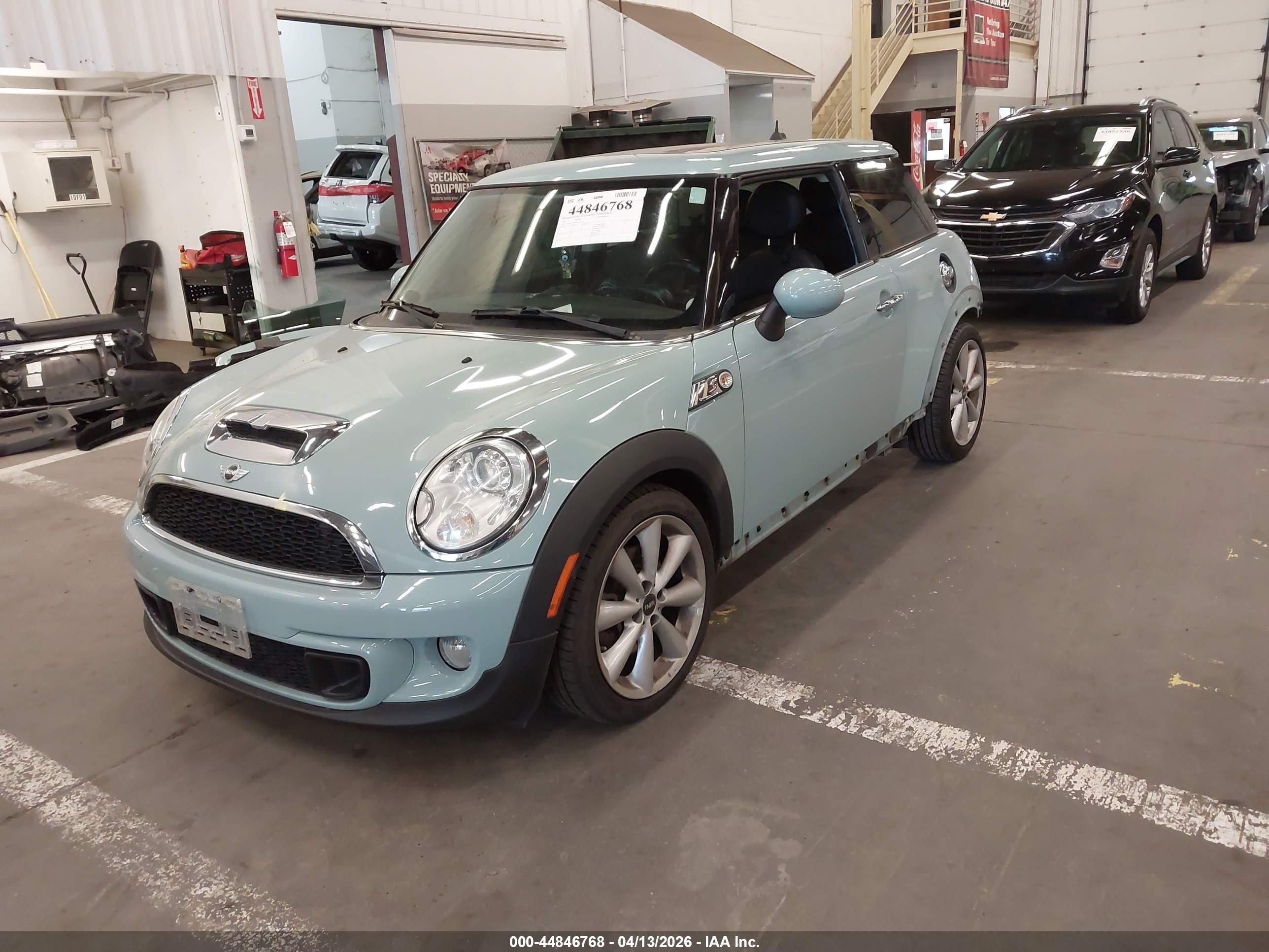 2012 Mini Cooper S Light Blue vin: WMWSV3C58CT387514