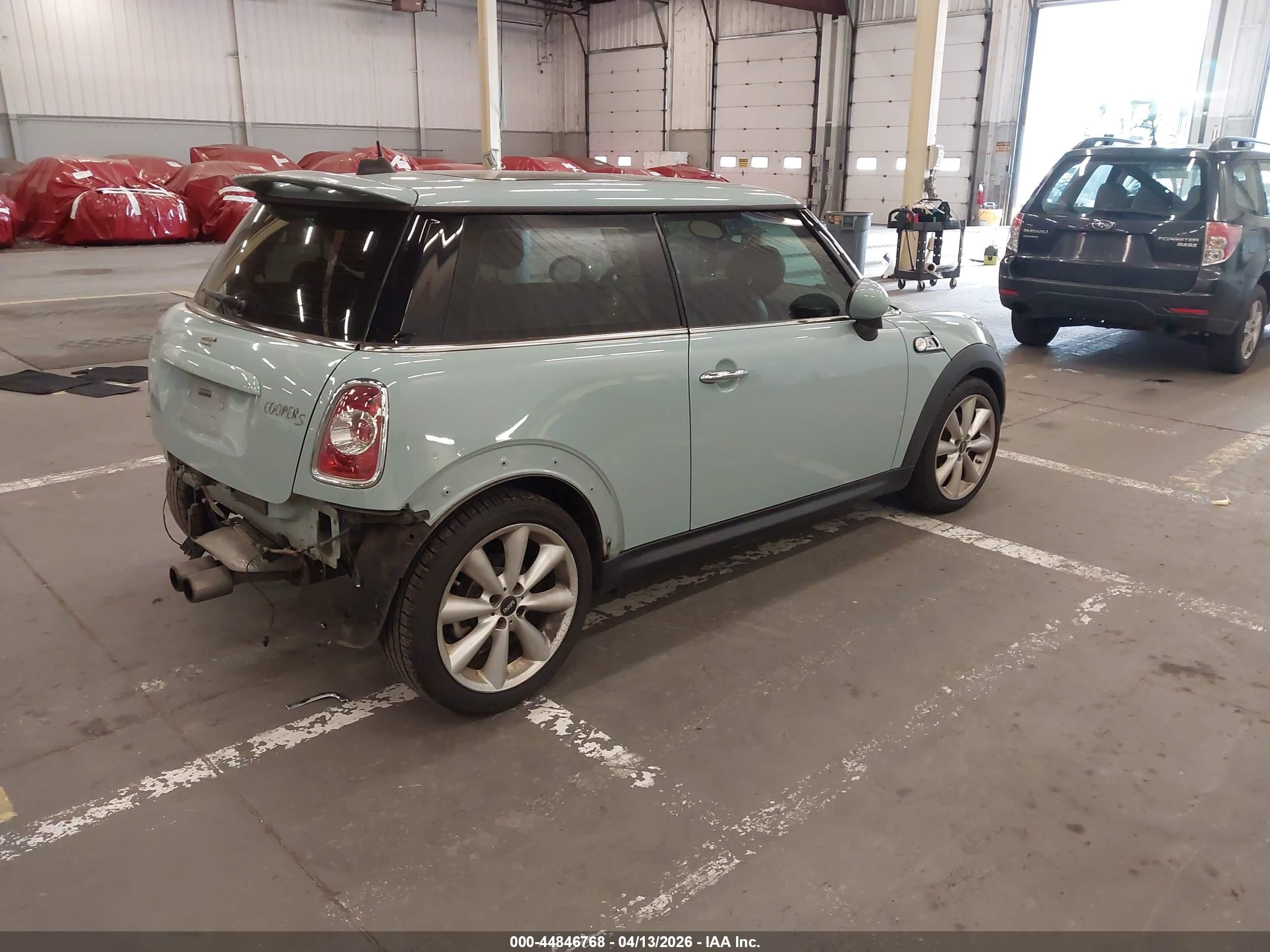 2012 Mini Cooper S Light Blue vin: WMWSV3C58CT387514