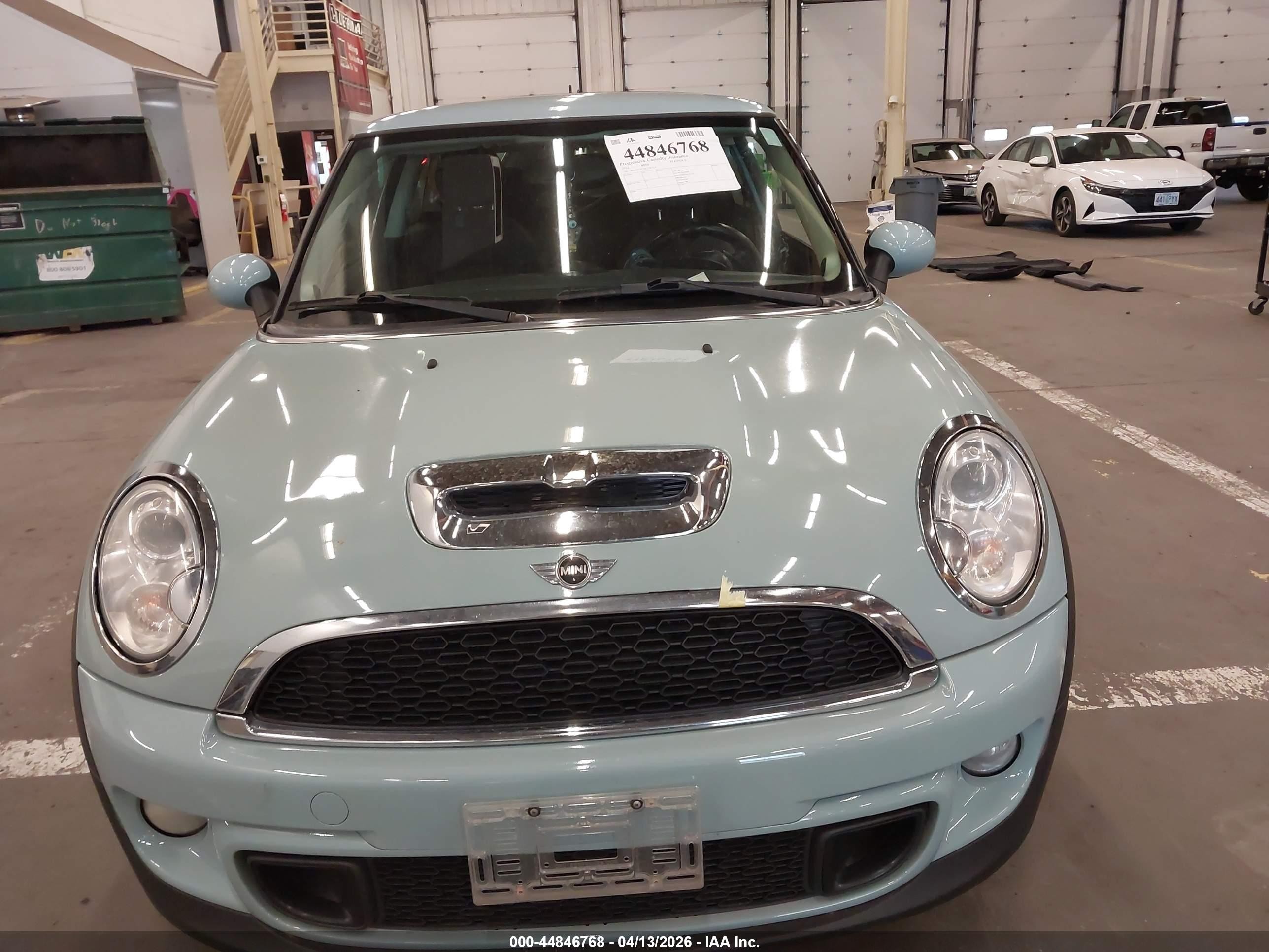 2012 Mini Cooper S Light Blue vin: WMWSV3C58CT387514