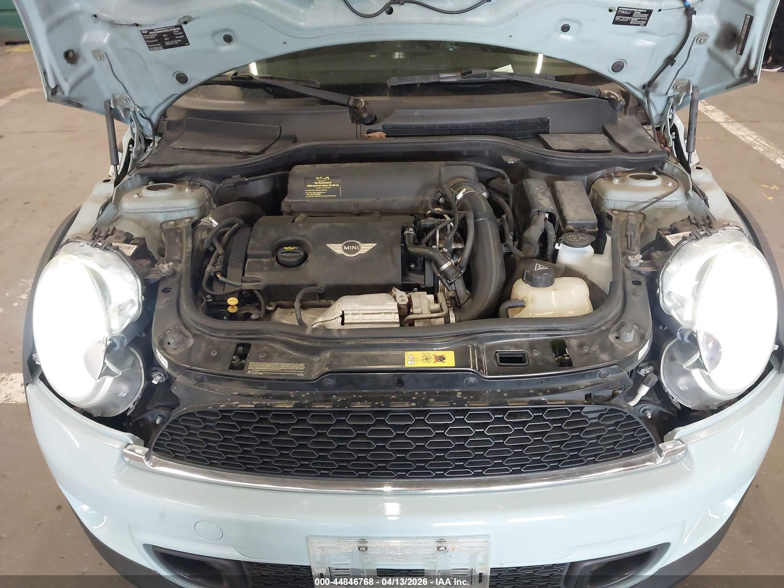2012 Mini Cooper S Light Blue vin: WMWSV3C58CT387514