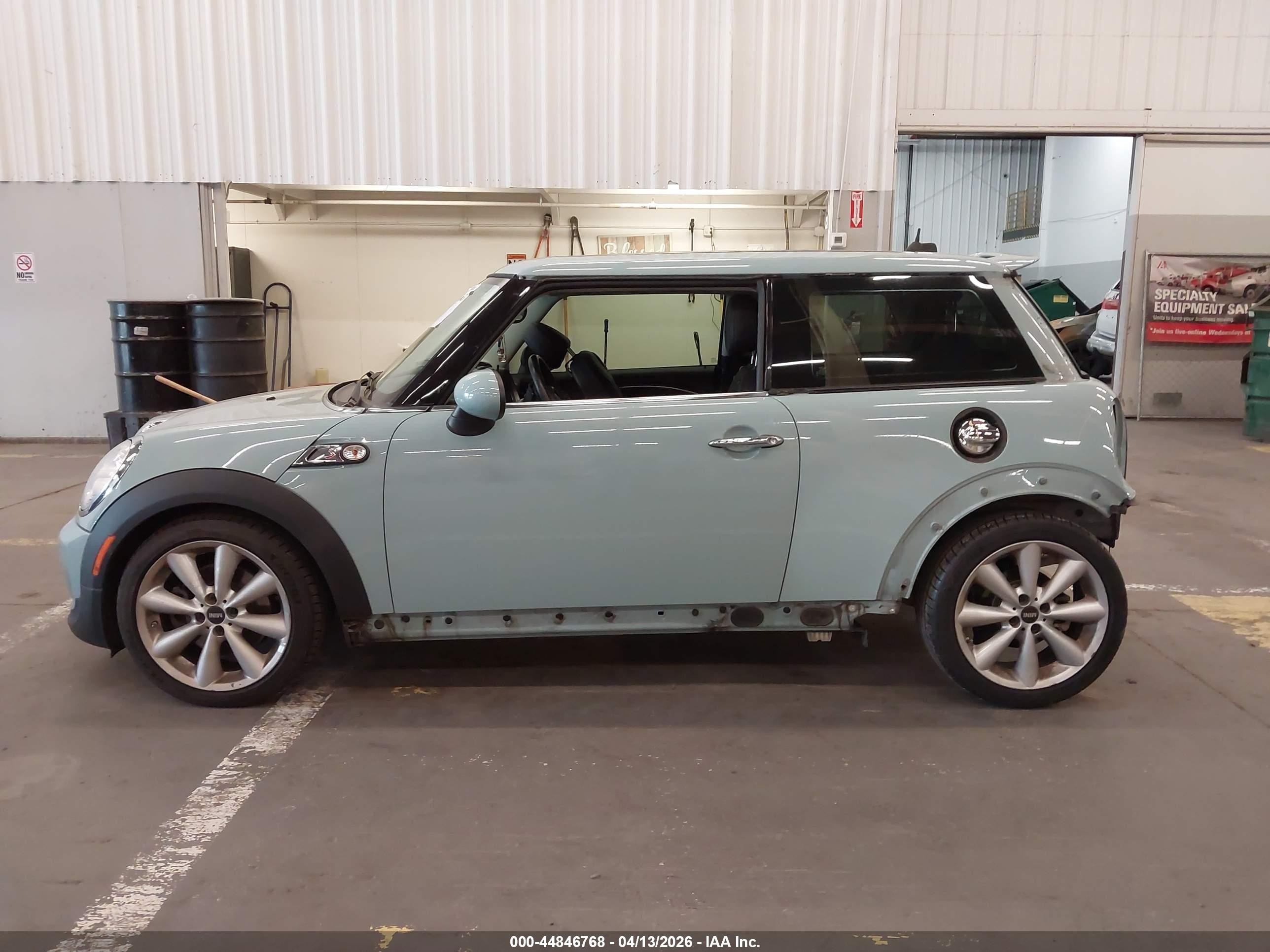 2012 Mini Cooper S Light Blue vin: WMWSV3C58CT387514