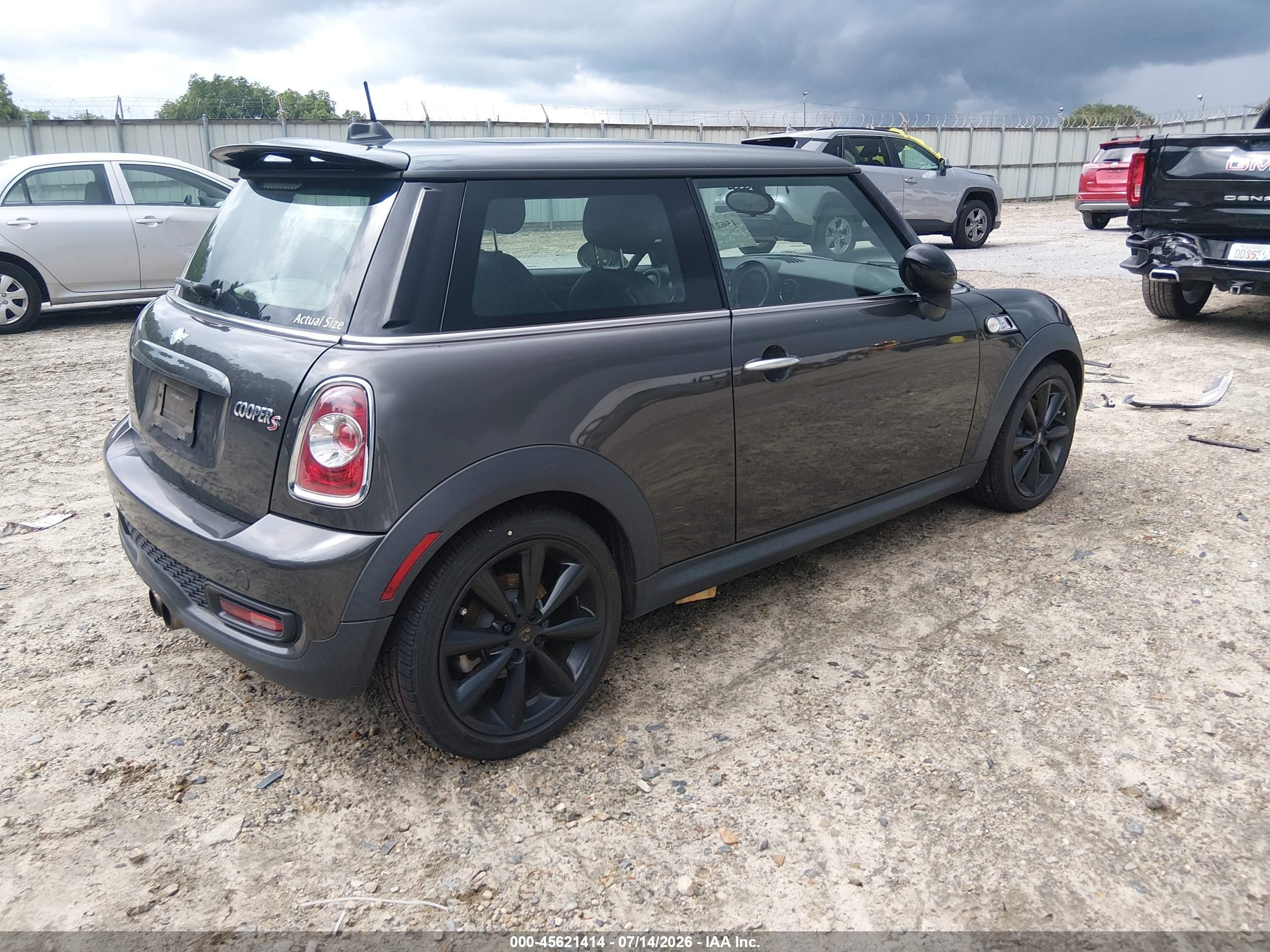 2012 Mini Cooper S   Black vin: WMWSV3C58CTY27411